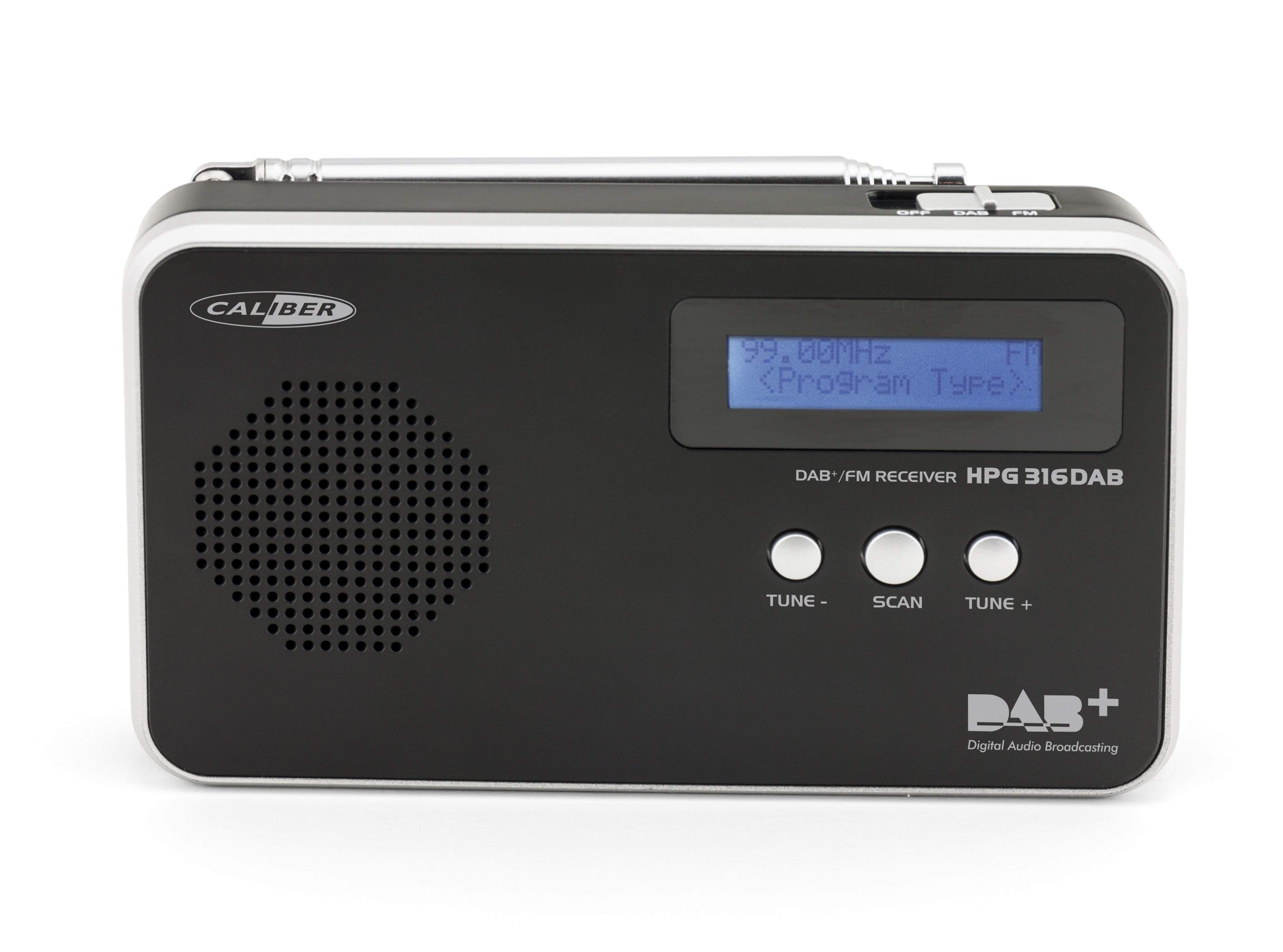 CALIBER HPG316DAB/B DAB+ portable Radio, DAB+, FM, Schwarz