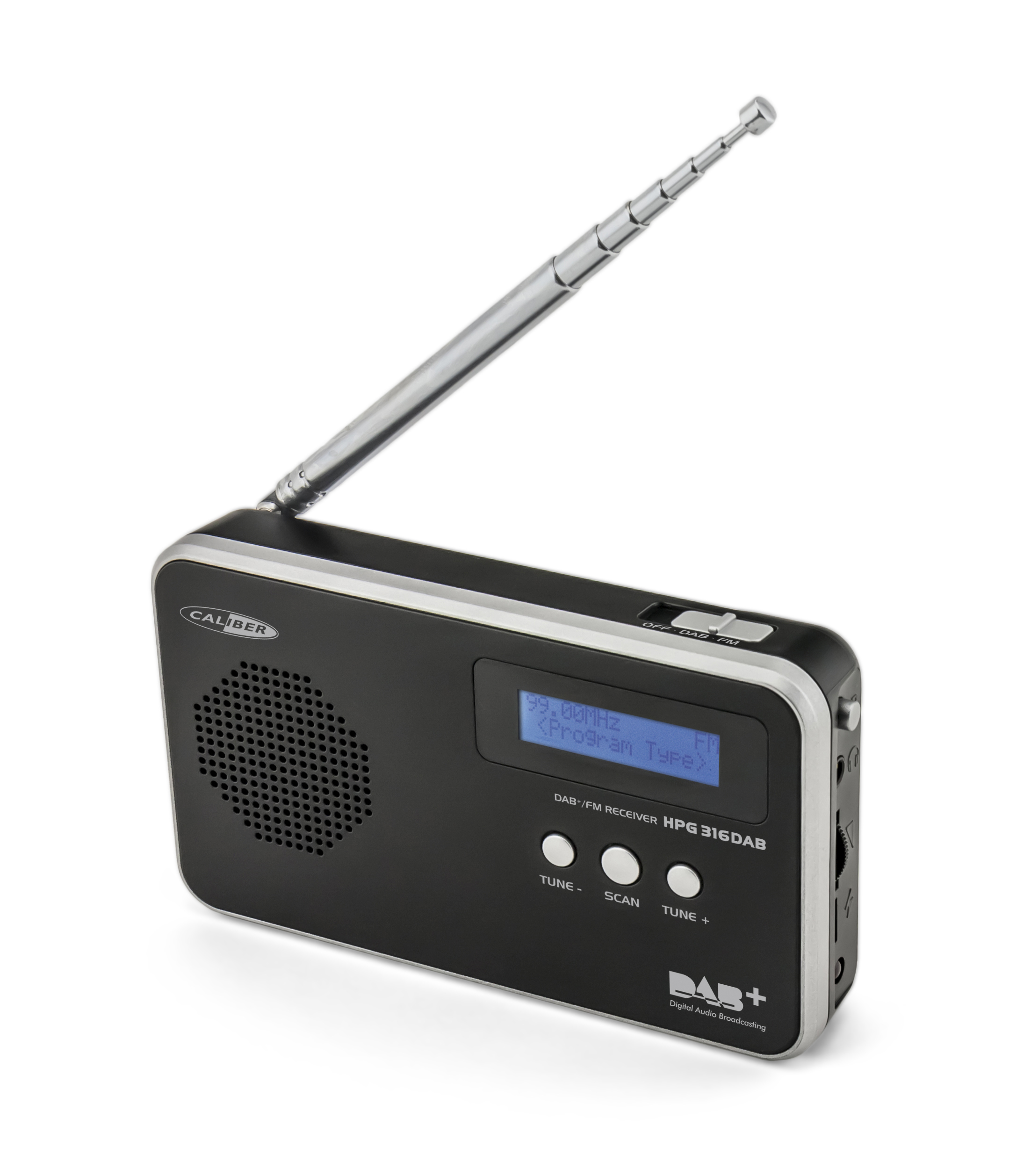 CALIBER HPG316DAB/B DAB+ portable Radio, DAB+, FM, Schwarz
