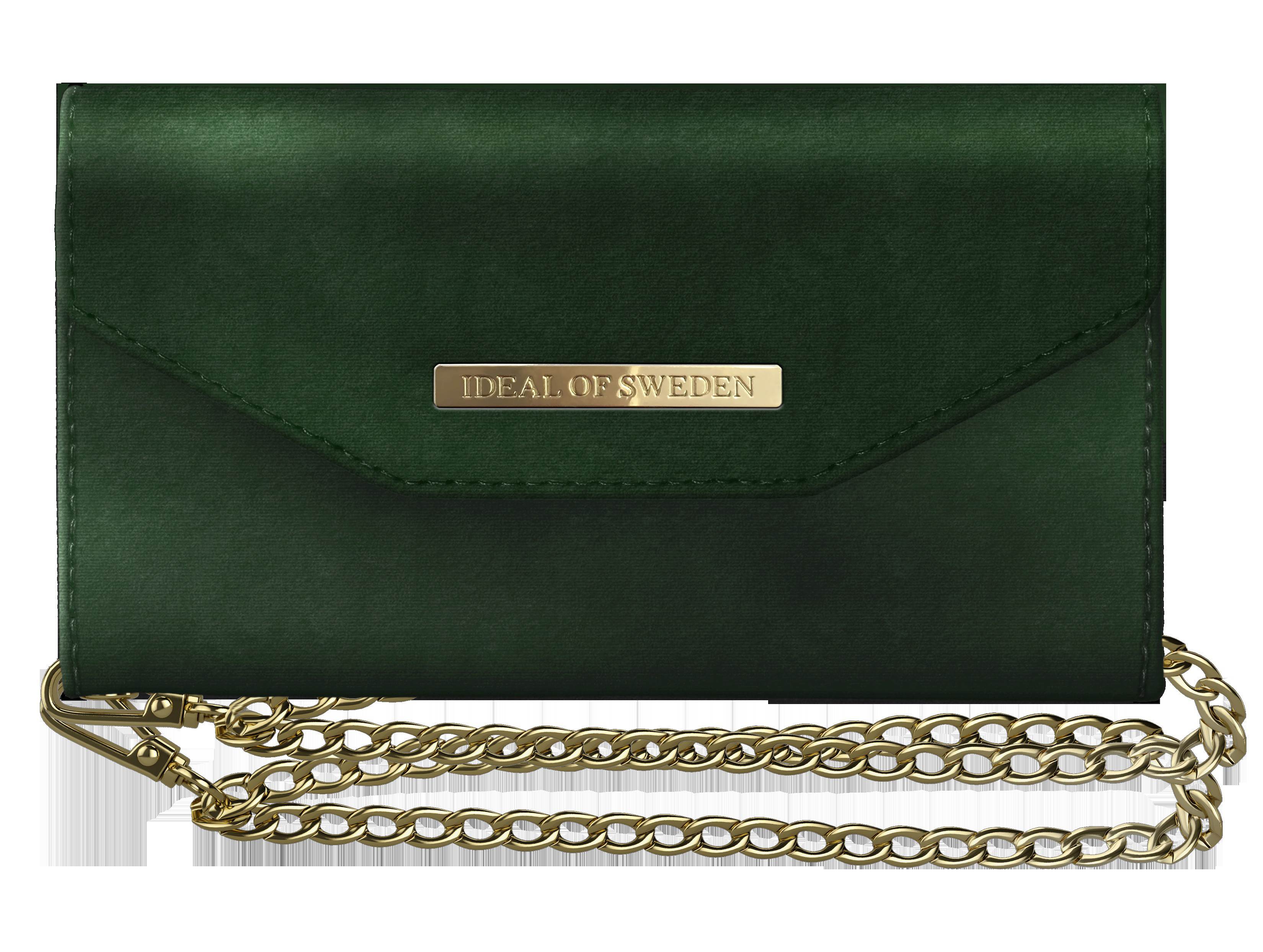 IDEAL OF SWEDEN Mayfair Clutch Velvet, Armtasche, Apple, iPhone 6, iPhone 7, iPhone 8, Grün