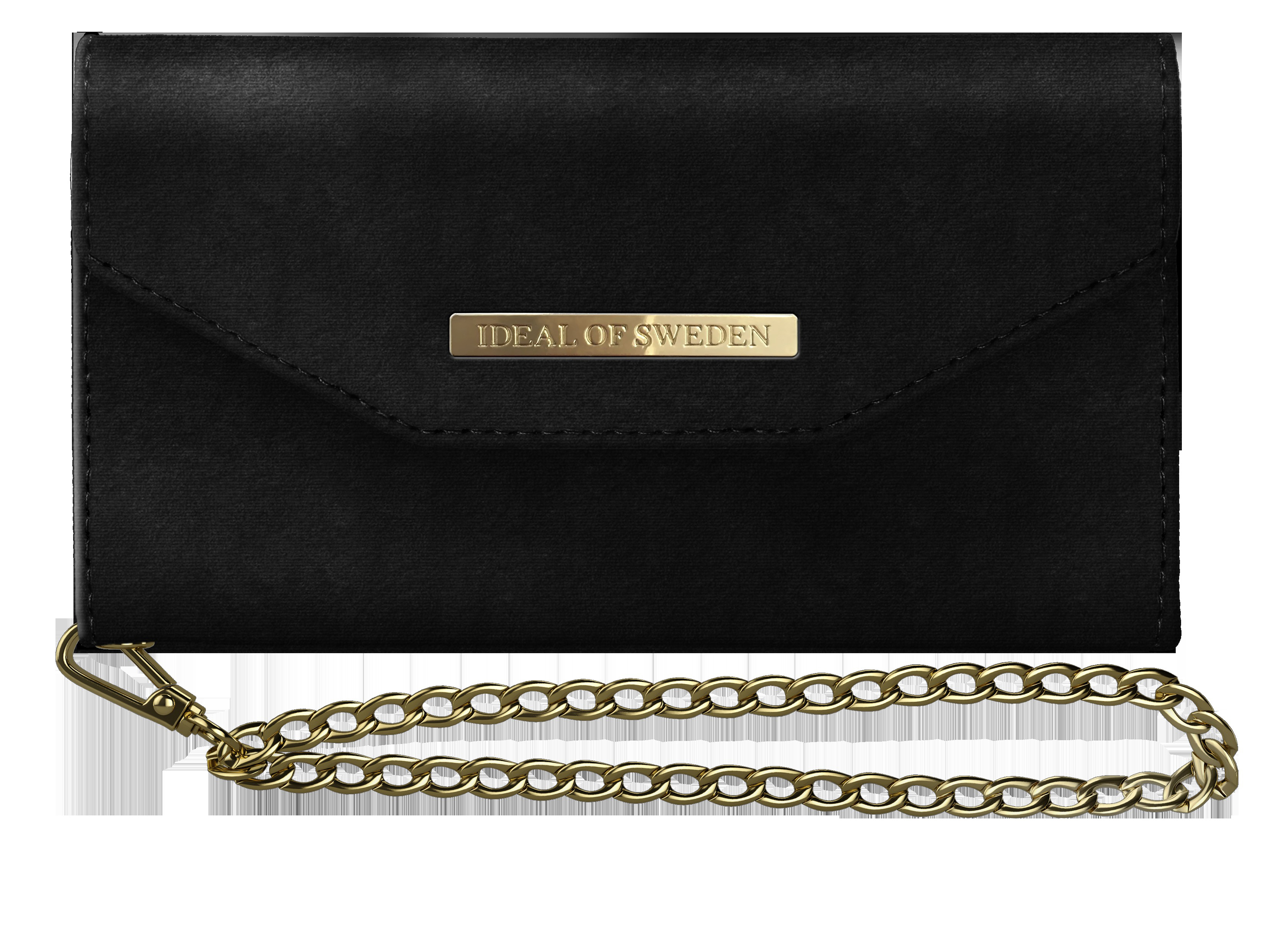 IDEAL OF SWEDEN Mayfair Clutch Velvet, Armtasche, Apple, iPhone 6, iPhone 7, iPhone 8, Schwarz
