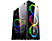 FRISBY Cyber 400W Single-Ring Rainbow RGB Fan Gaming Bilgisayar Kasası