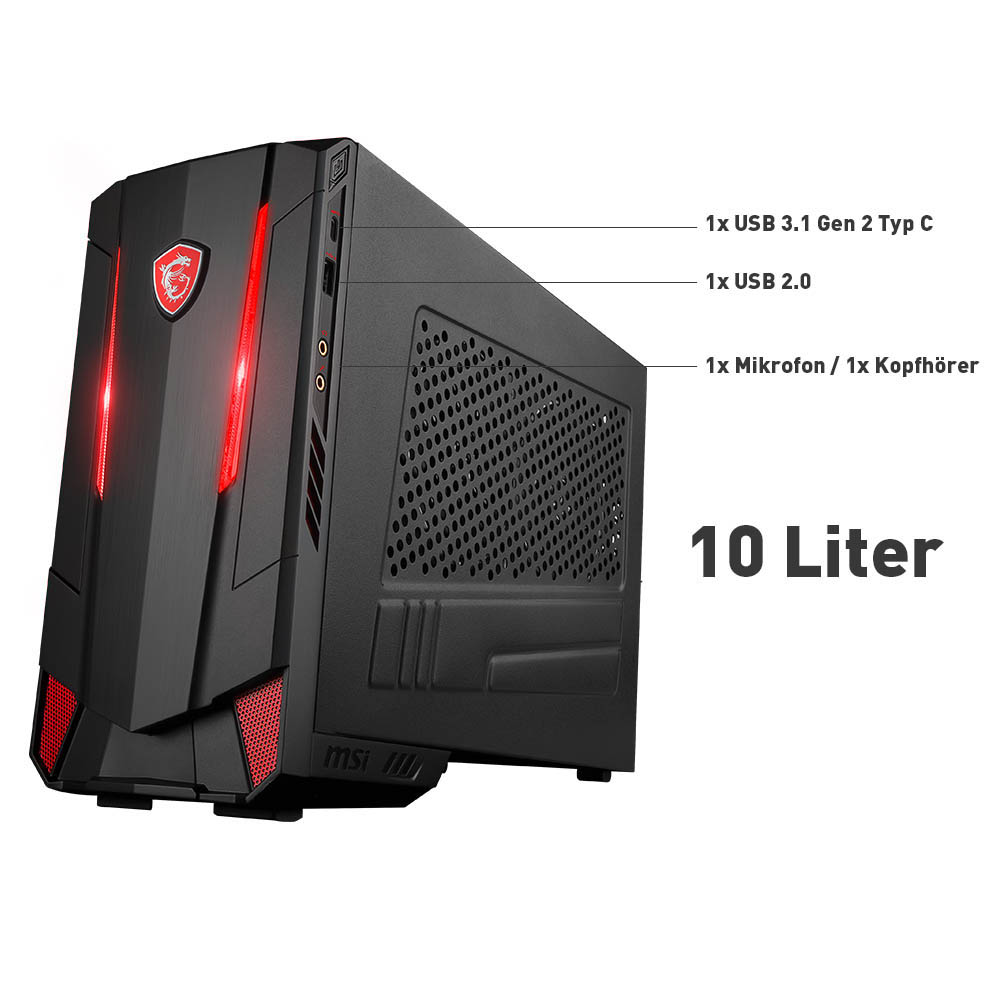 MSI Nightblade MI3 - Intel® Core™ i7 i7-8700 - 16 GB - 256 GB - NVIDIA GeForce® GTX 1070 - Windows 10 Home (64 Bit)