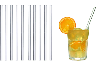 TFA Trinkhalme aus Glas 10er Set