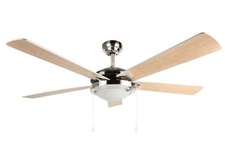 Ventilador de techo - Orbegozo CP 81132, 55 W, 3 aspas, 3 intensidades, Mando distancia, Opción luz