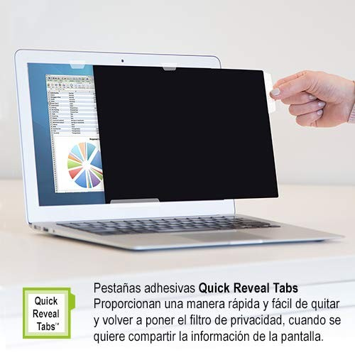 Filtro de privacidad - Fellowes 4806801 Priva screen, Para pantallas de 13,3", 16:9