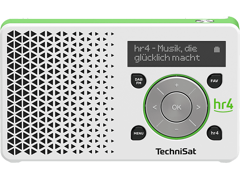 TECHNISAT DIGITRADIO 1 HR4 EDITION Radio, DAB+, FM, Weiß/Grün Radio in  Weiß/Grün kaufen | SATURN