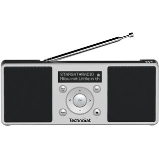 TECHNISAT DIGITRADIO 1 S Portables DAB+/UKW-Stereoradio mit integriertem Akku, Digitalradio, DAB+, FM, AM, Schwarz/Silber
