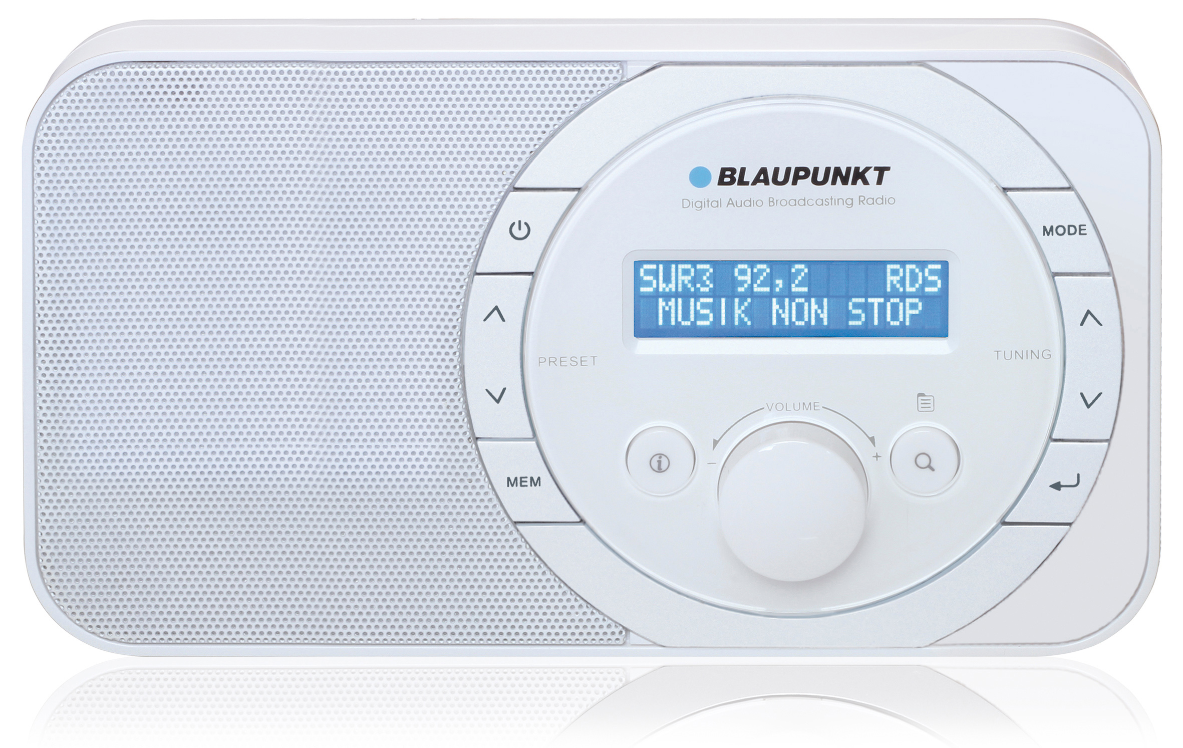 BLAUPUNKT RXK-1626-WH Digital-Radio Digital-Radio, PLL Tuner, FM Tuner, FM, DAB+, Weiß