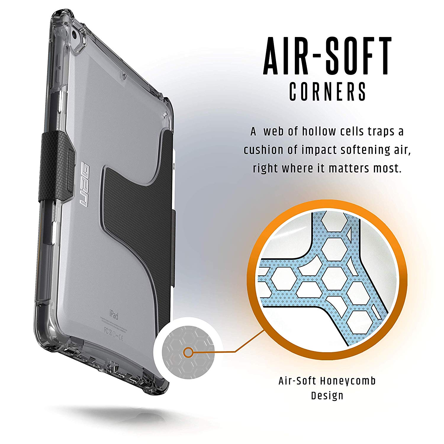 Carcasa - UAG, Urban Armor Gear PLYO, Para Ipad, Apple iPad 5th Y 6th Generación, Gris