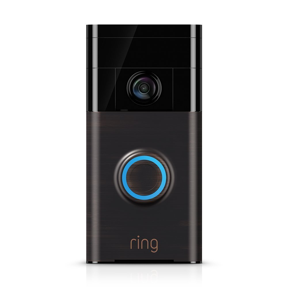 Videoportero - Ring Video Doorbell, Wifi, HD, 720p, Detención de movimiento, Bronce veneciano