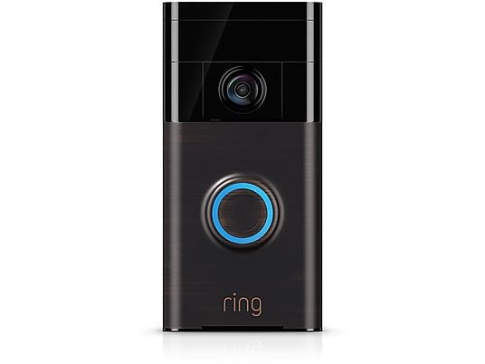 Videoportero - Ring Video Doorbell, Wifi, HD, 720p, Detención de movimiento, Bronce veneciano