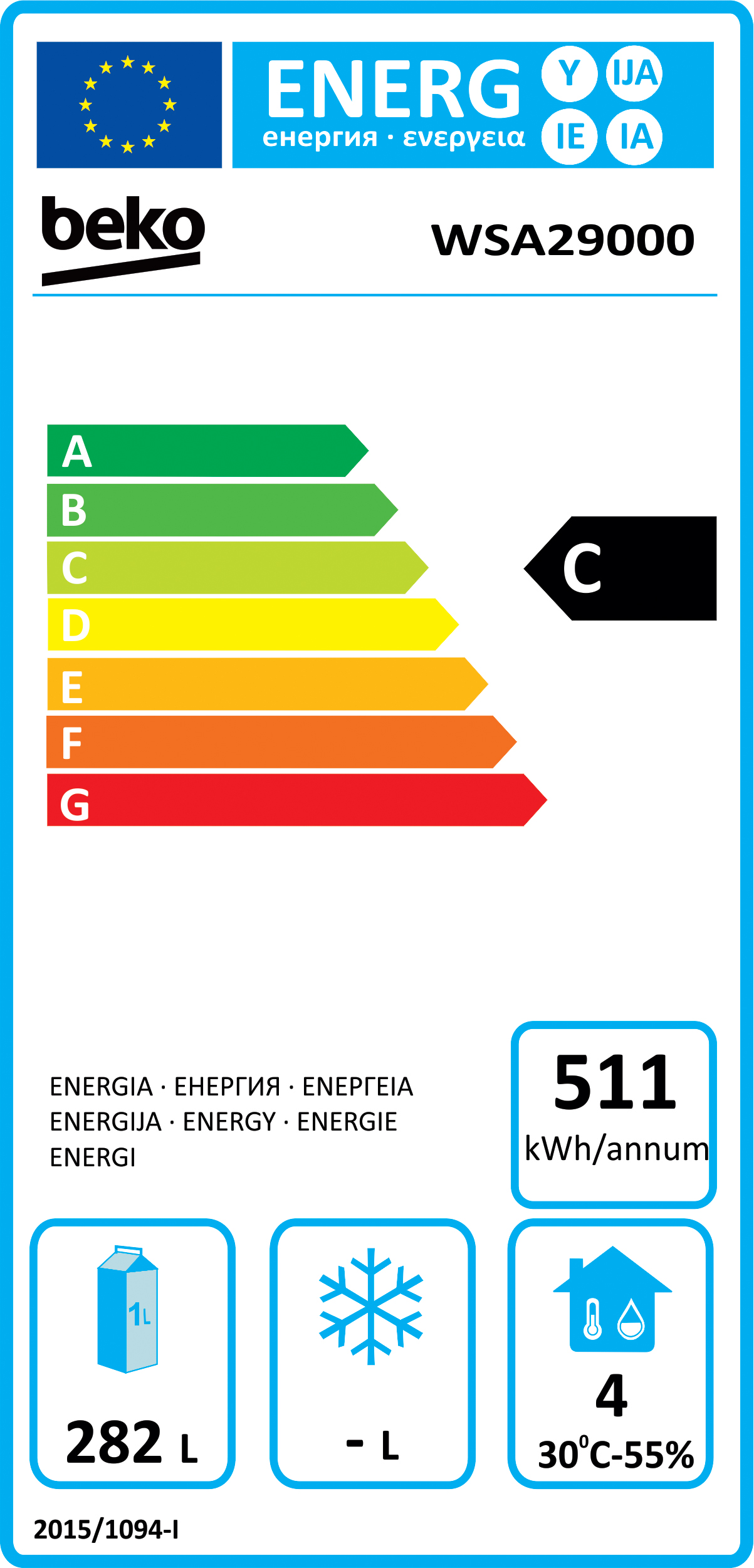 BEKO WSA-29000 hűtőszekrény
