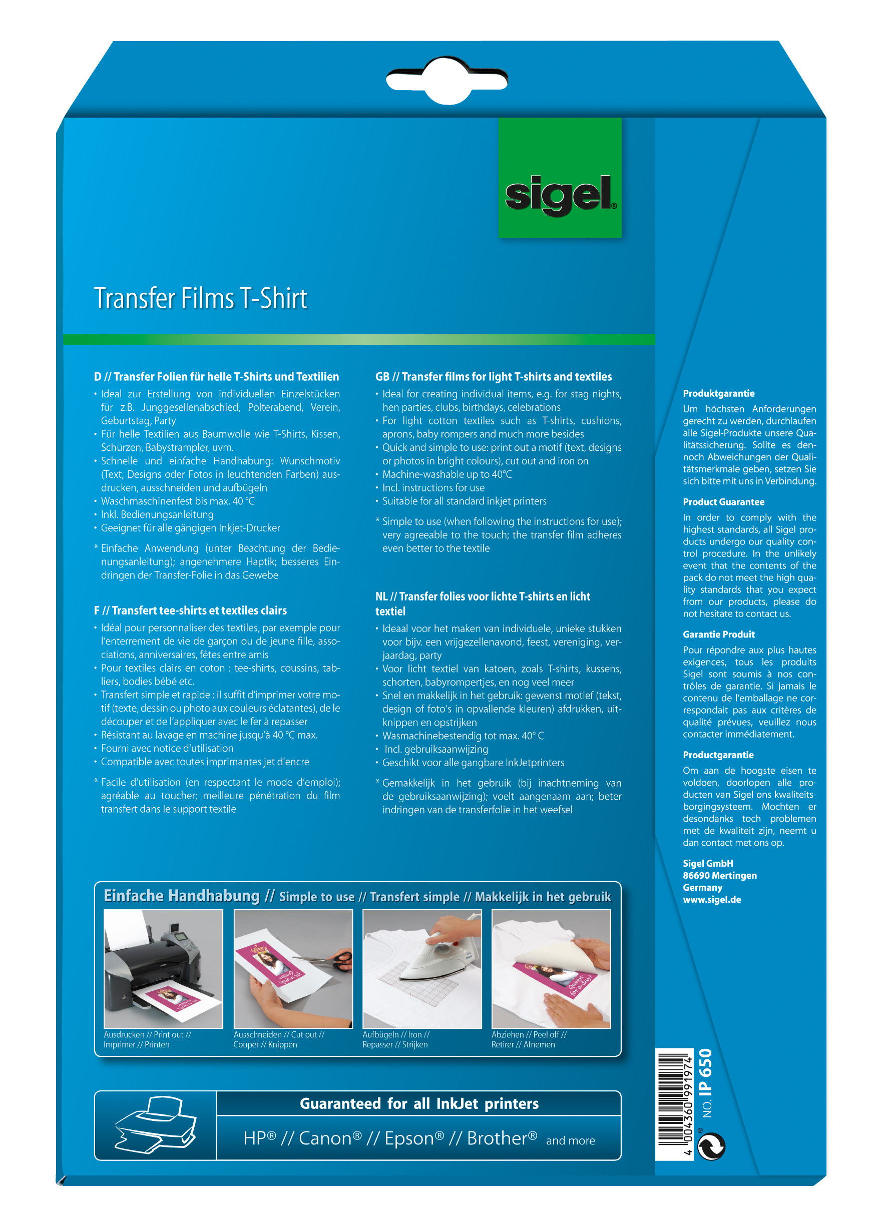 SIGEL IP383 Einzelblattpapier