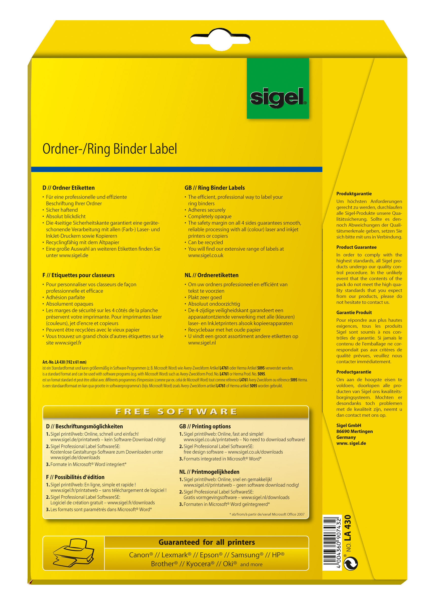 SIGEL LA430
