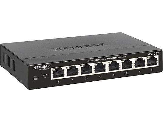 NETGEAR GS308T-100PES - Switch (Schwarz)