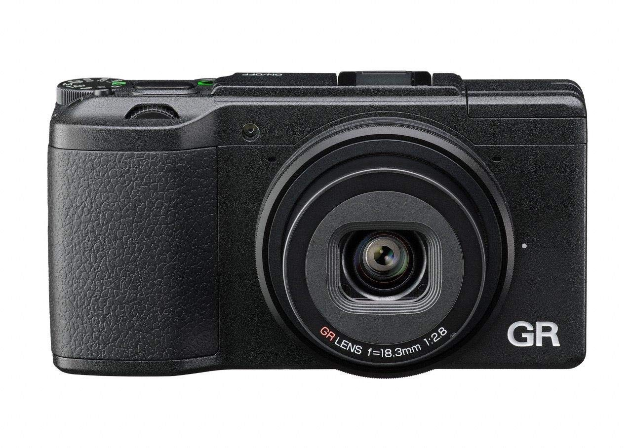 Cámara digital compacta - Ricoh GR II, 16.9 MP, CMOS, Full HD, 18.3 mm, ISO 100 - 25600, Negro