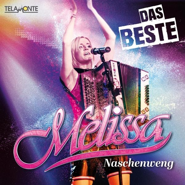 Ein CD-Cover mit dem Titel 'Melissa' und den Worten 'Das Beste', mit einer Frau mit Akkordeon.