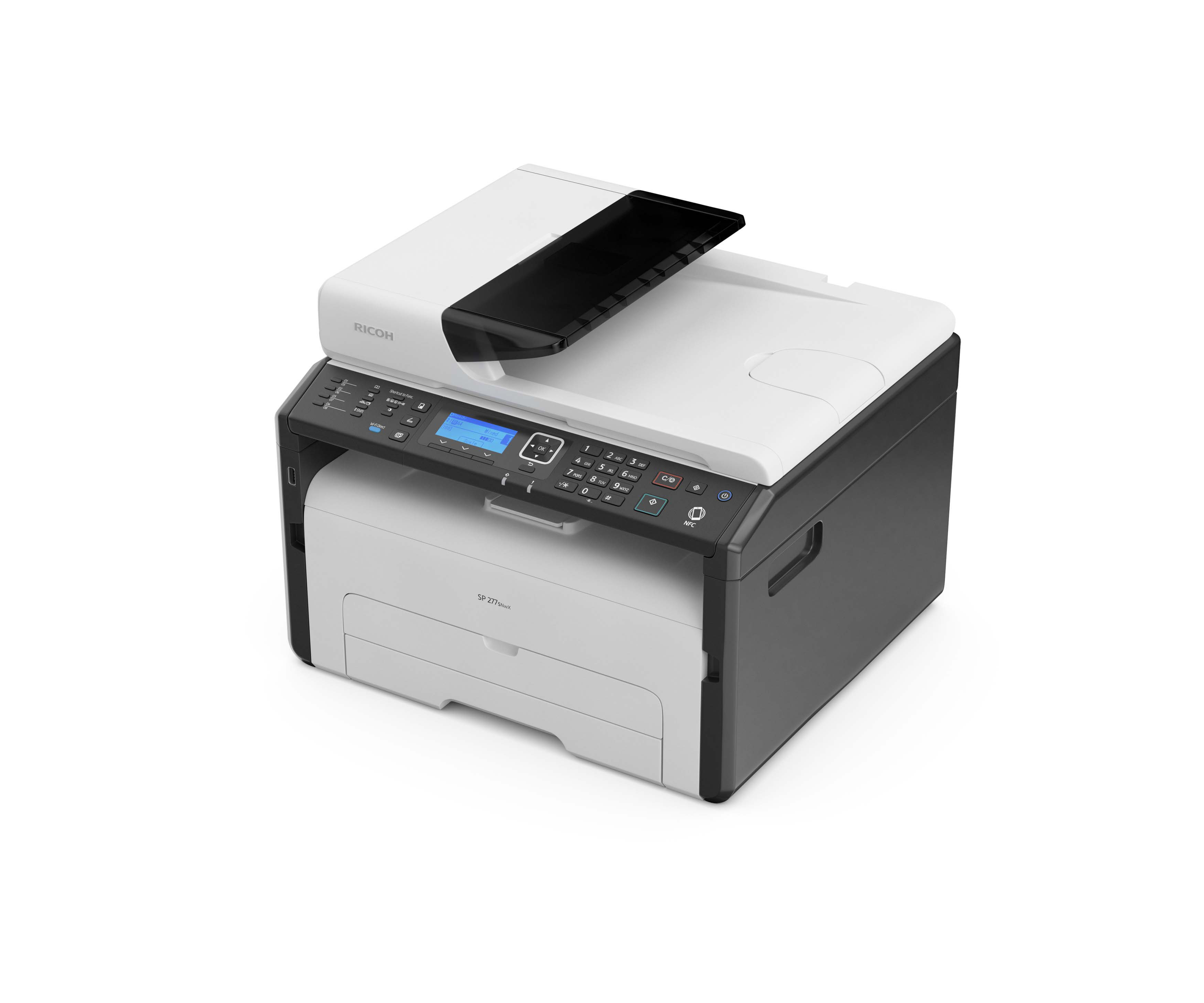 RICOH SP 277SFNwX Laser 4-in-1 S/W-Multifunktionsdrucker WLAN Netzwerkfähig