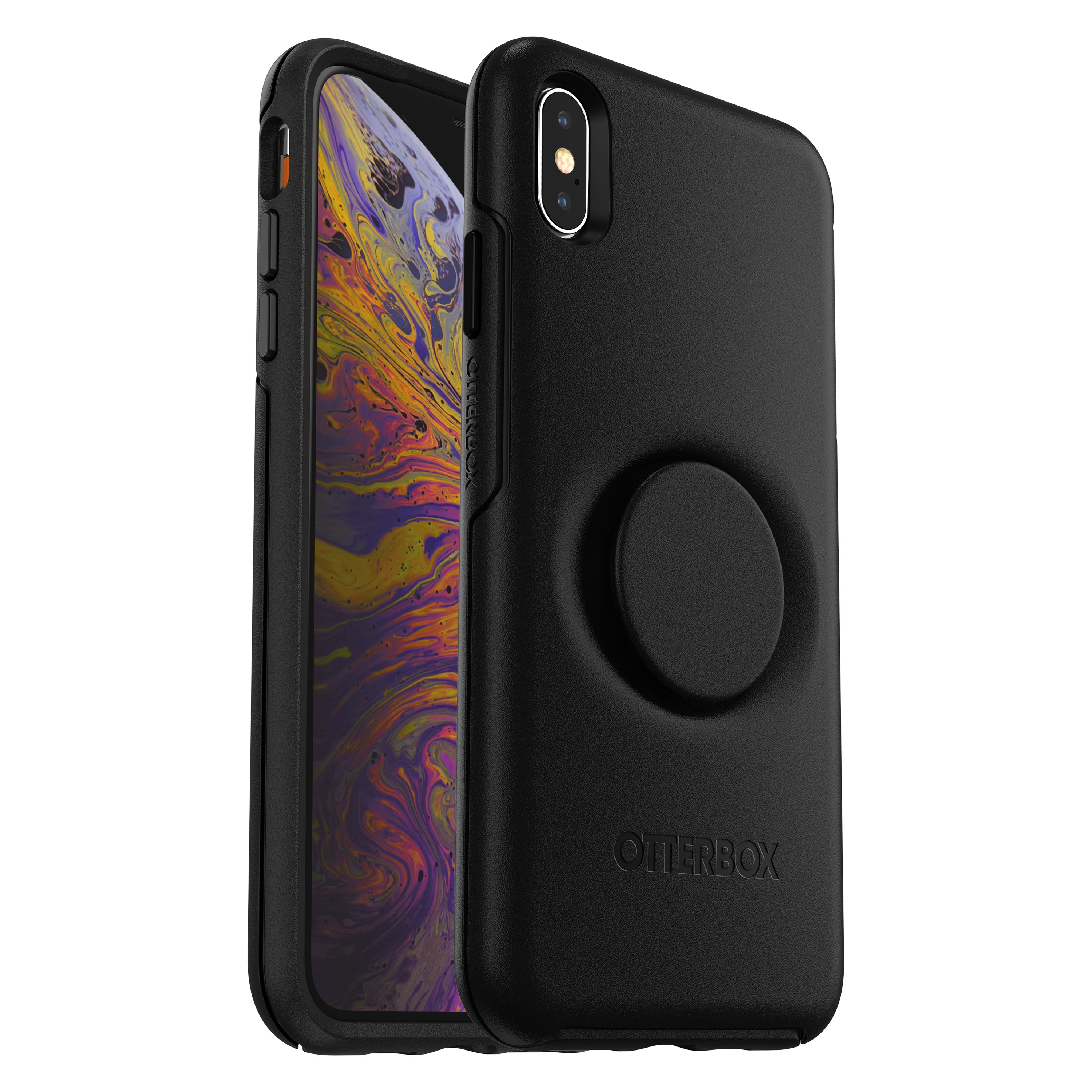 OTTERBOX Otter + Pop Symmetry, Backcover, Apple, iPhone XS Max, Schwarz