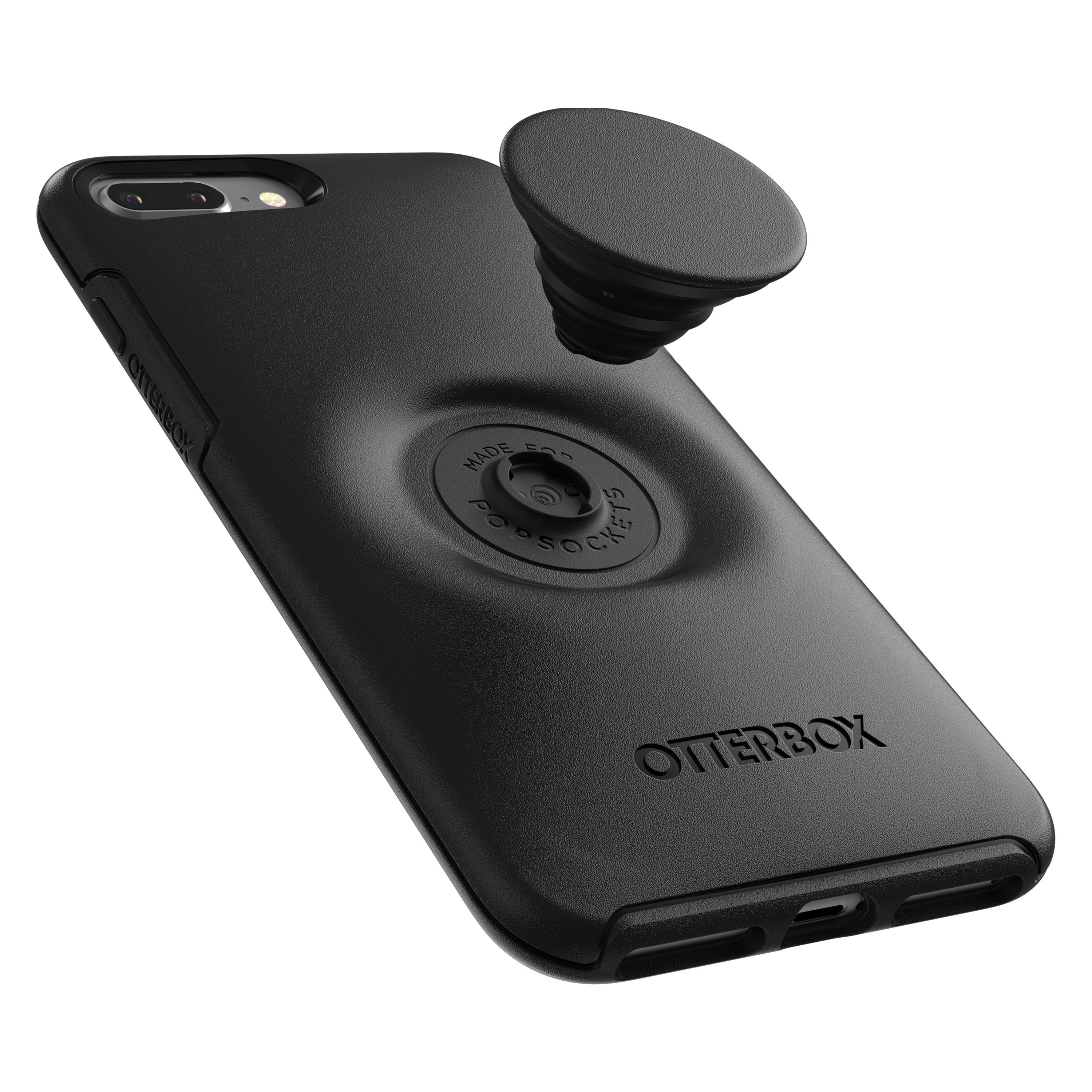 OTTERBOX Otter + Pop Symmetry, Backcover, Apple, iPhone 7 Plus, iPhone 8 Plus, Schwarz