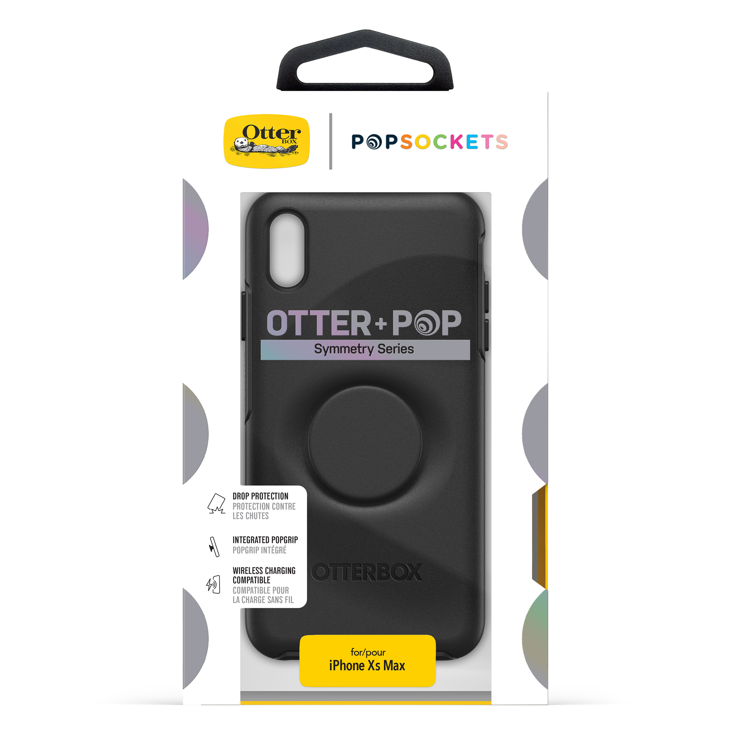 OTTERBOX Otter + Pop Symmetry, Backcover, Apple, iPhone XS Max, Schwarz