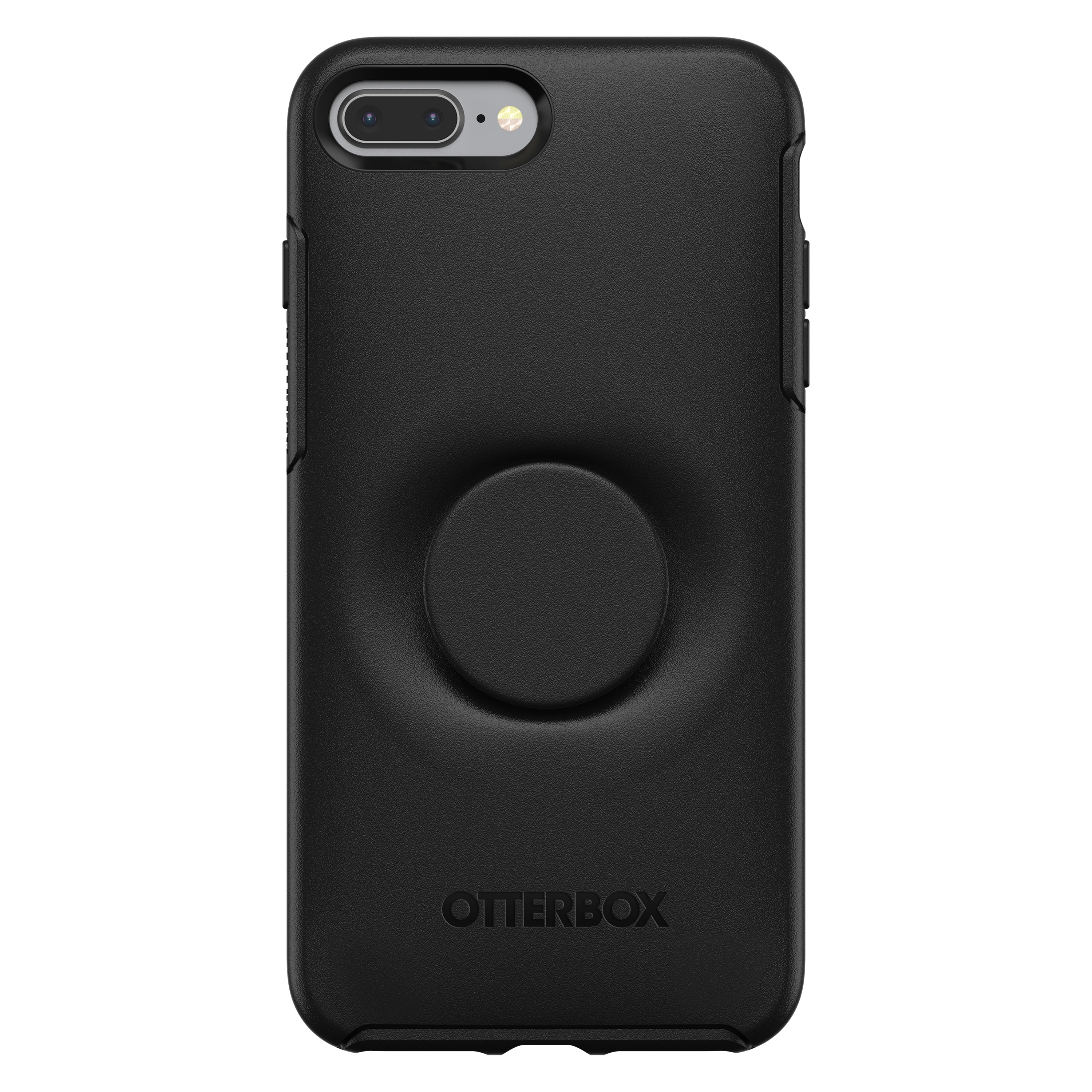 7 OTTERBOX iPhone + Apple, Plus, iPhone 8 Symmetry, Schwarz Pop Backcover, Plus, Otter