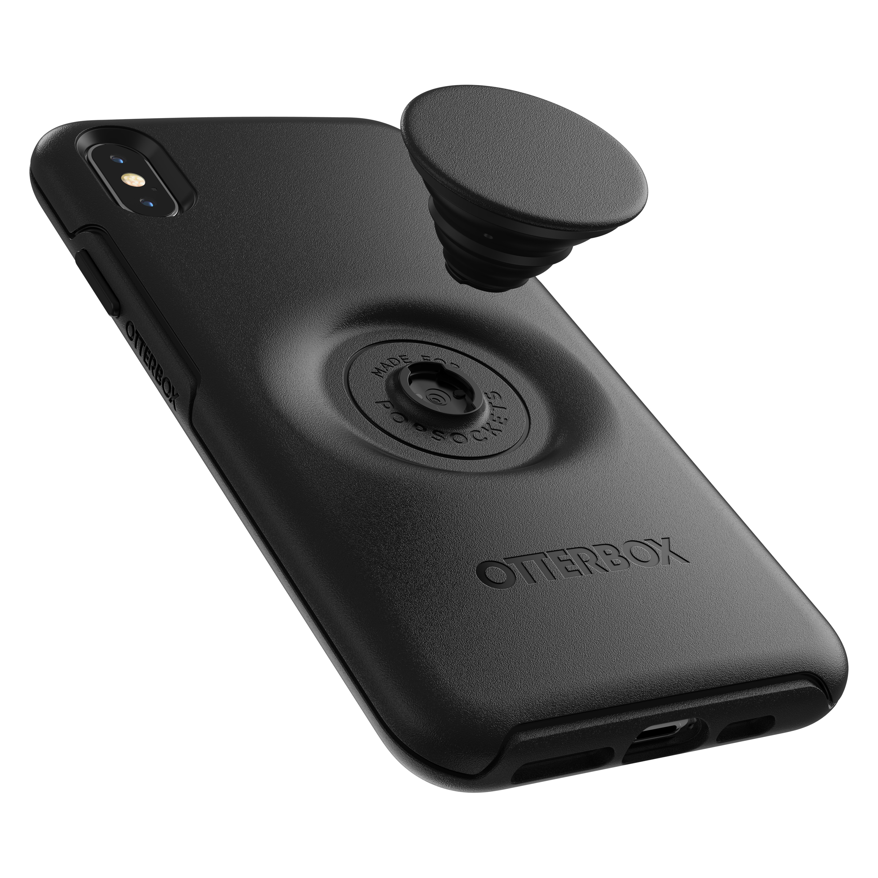 OTTERBOX Otter + Pop Symmetry, Backcover, Apple, iPhone XS Max, Schwarz