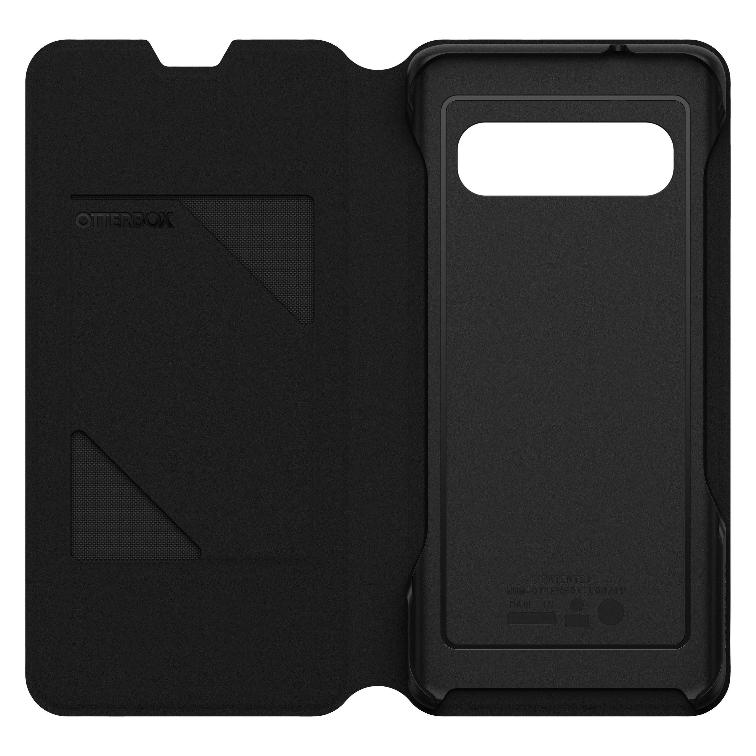 OTTERBOX Strada Via, Bookcover, Samsung, Galaxy S10, Schwarz