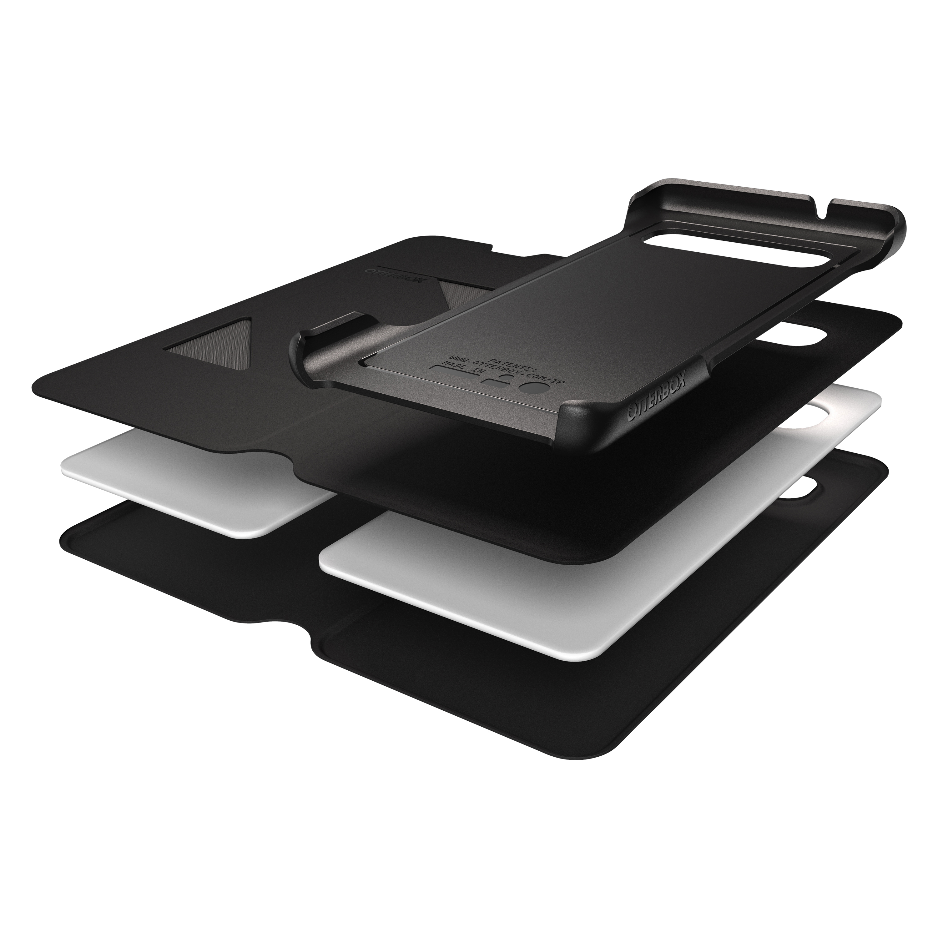 OTTERBOX Strada Via, Bookcover, Samsung, Galaxy S10, Schwarz