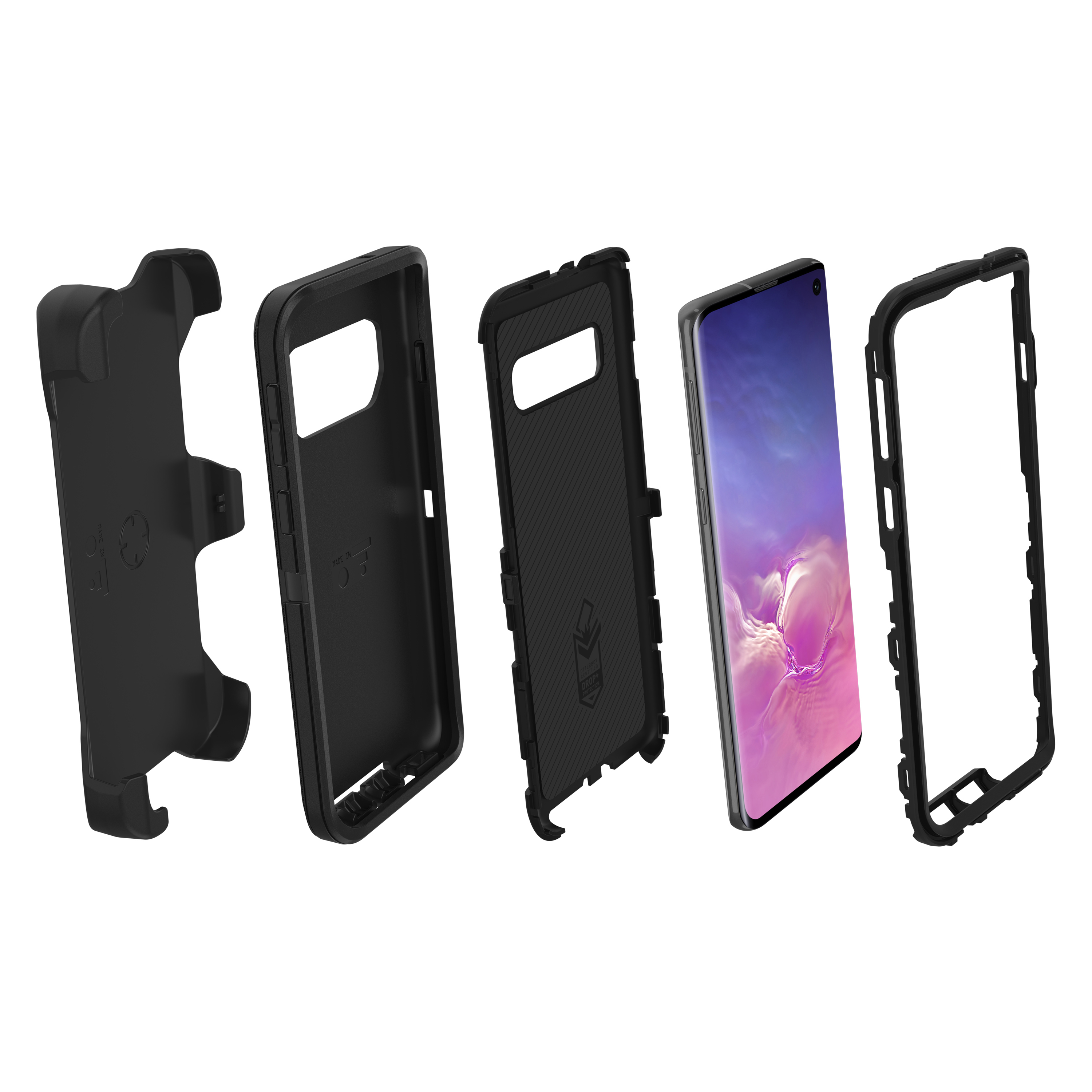 OTTERBOX Defender, Backcover, Samsung, Galaxy S10, Schwarz