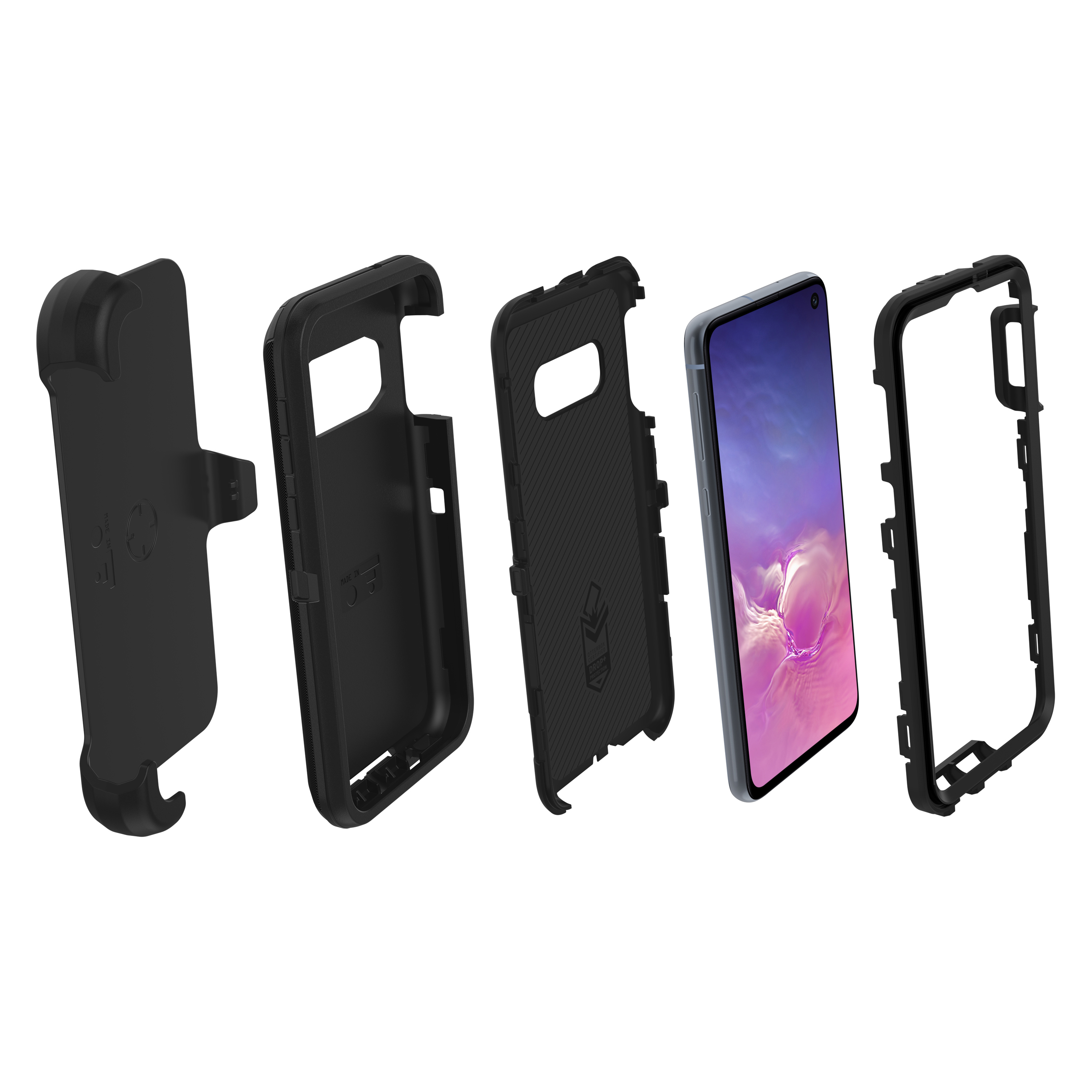 OTTERBOX Defender, Backcover, Samsung, Galaxy S10e, Schwarz