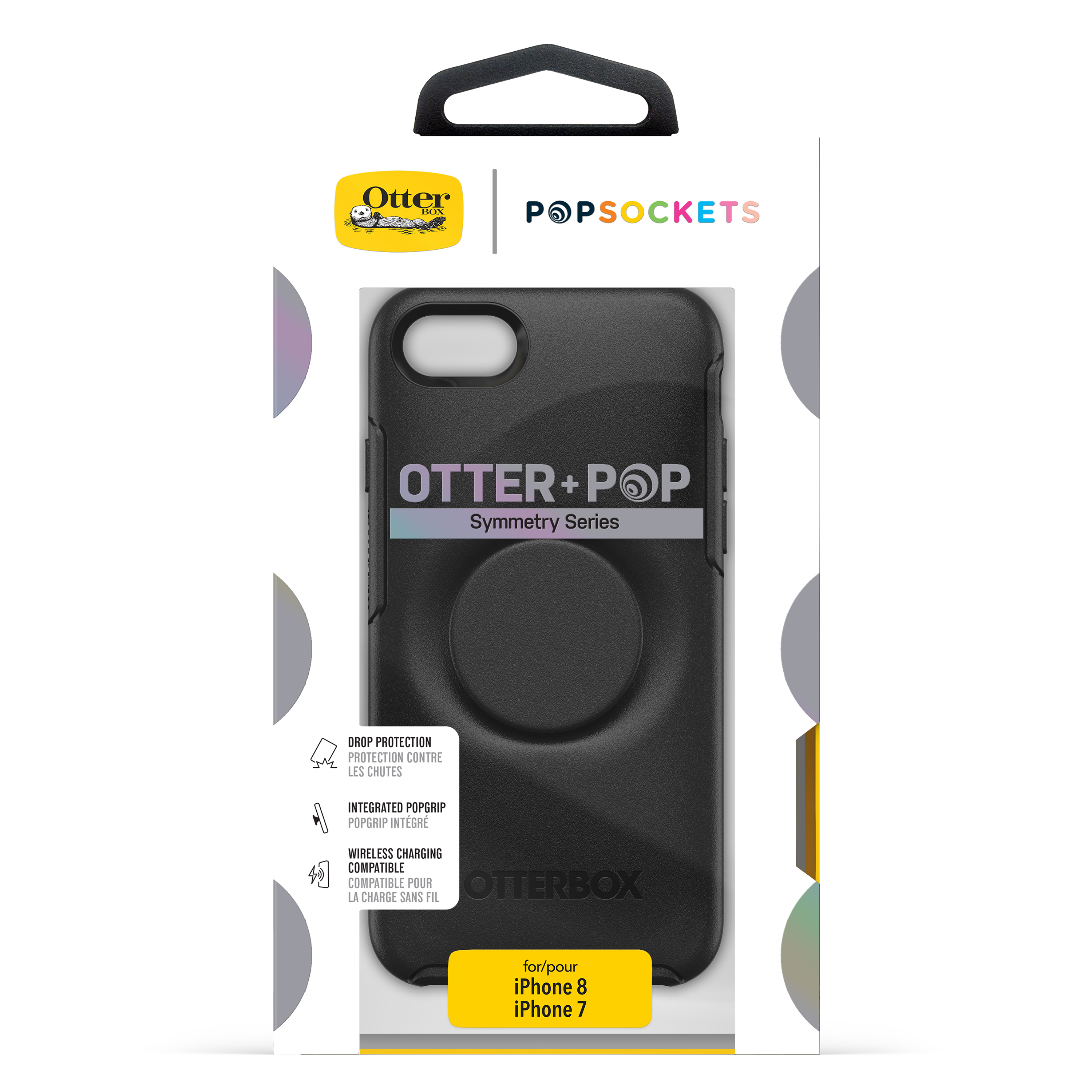 OTTERBOX Otter + Pop Symmetry, Backcover, Apple, iPhone 7, iPhone 8, Schwarz