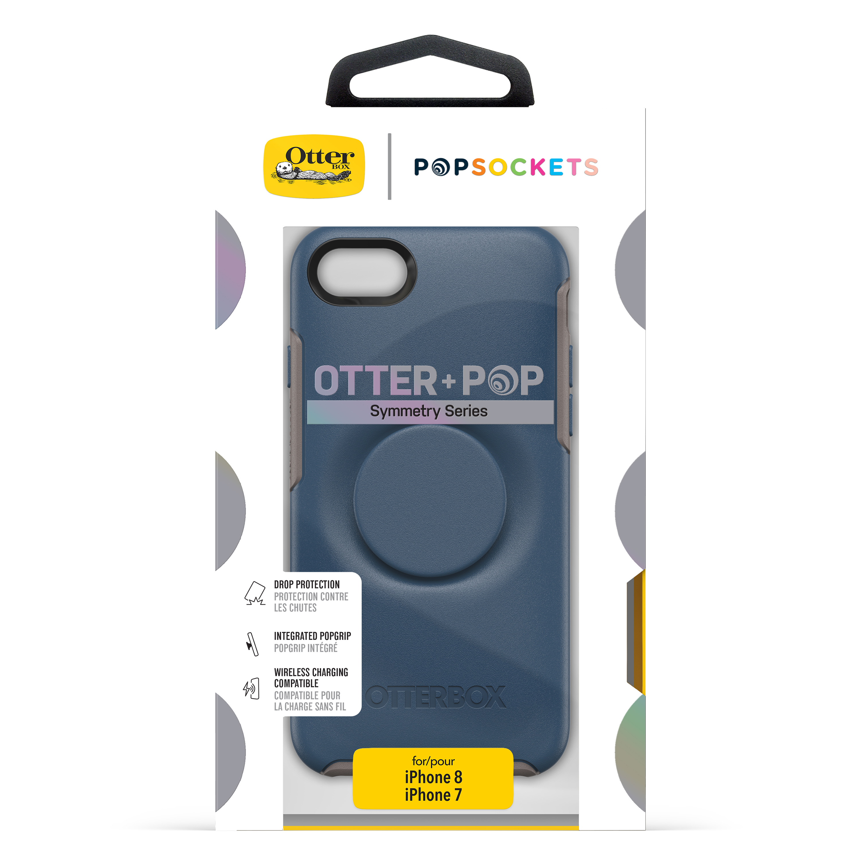 OTTERBOX Otter + Pop Symmetry, Backcover, Apple, iPhone 7, iPhone 8, Blau