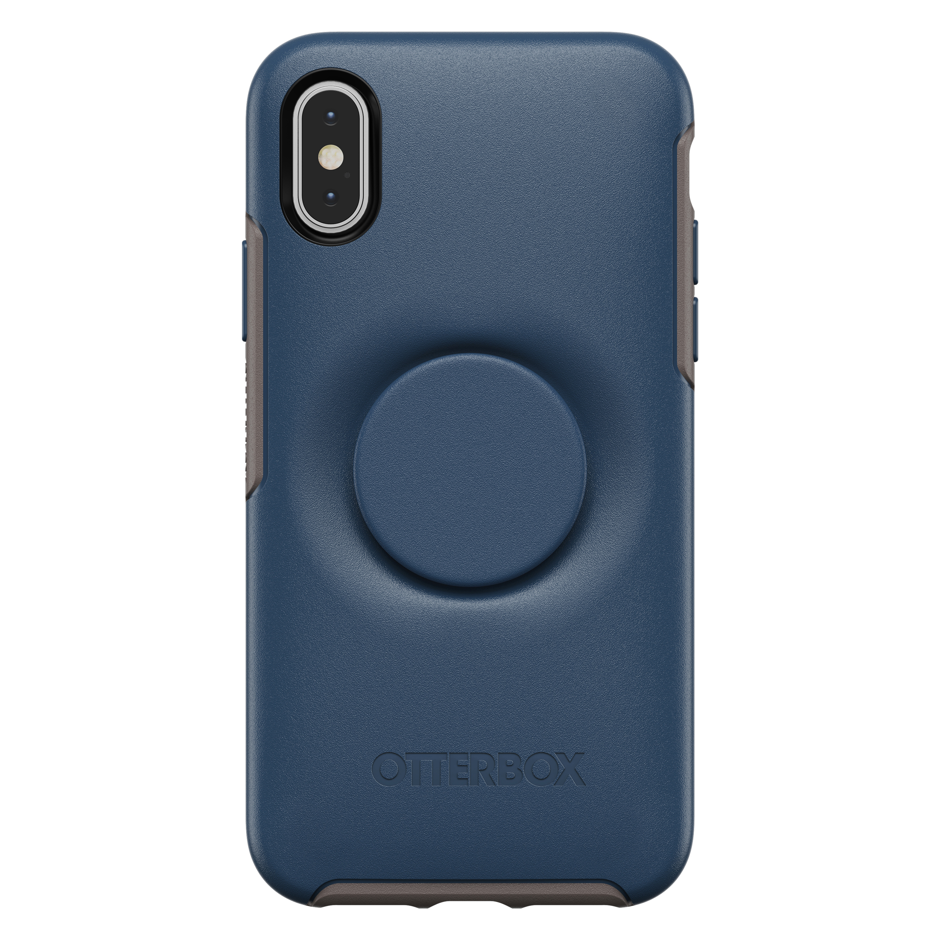 OTTERBOX Otter + Pop Symmetry, Backcover, Apple, iPhone X, iPhone XS, Blau