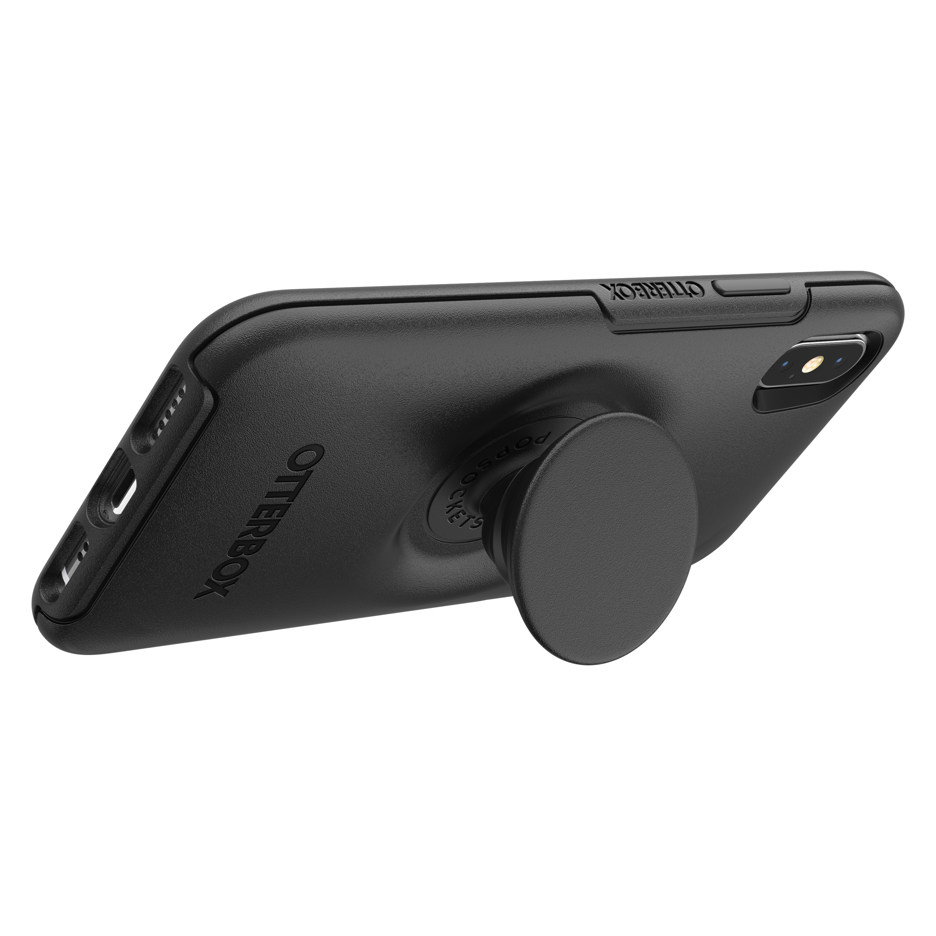 OTTERBOX Otter + Pop Symmetry, Backcover, Apple, iPhone X, iPhone XS, Schwarz