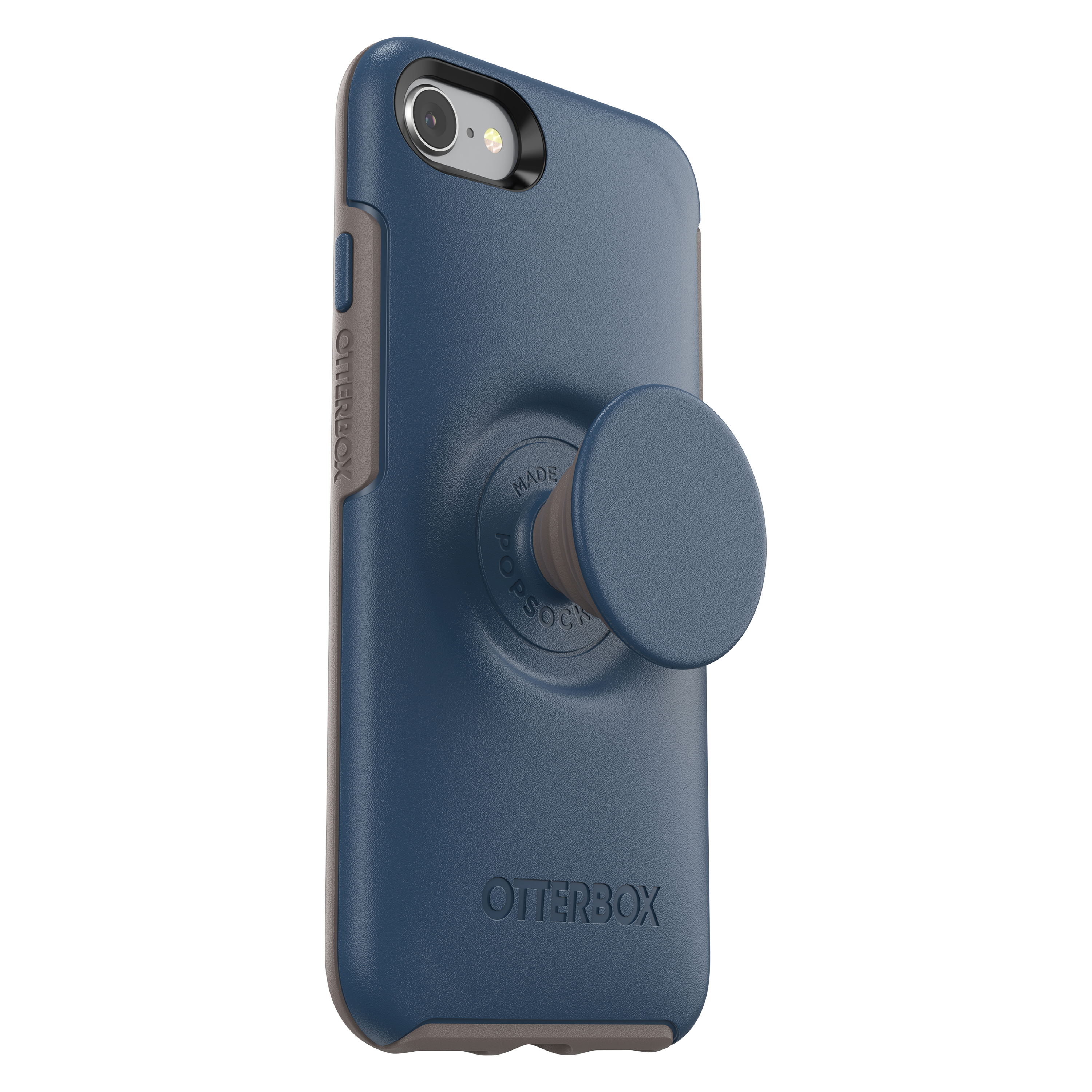 OTTERBOX Otter + Pop Symmetry, 8, iPhone iPhone 7, Blau Apple, Backcover