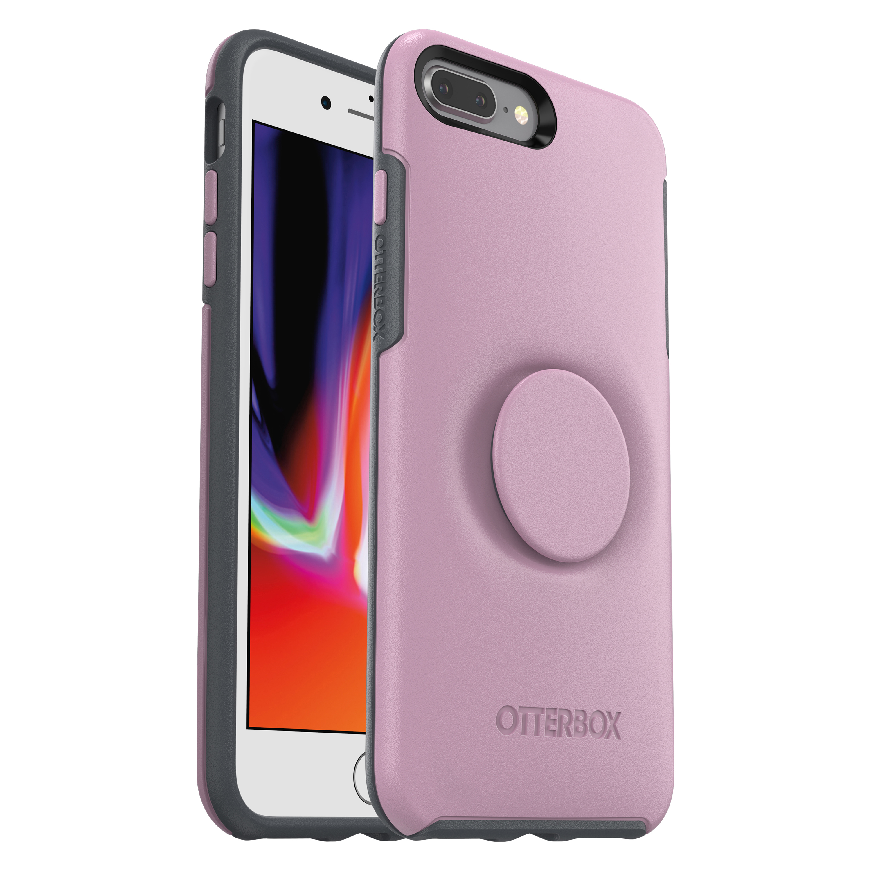 OTTERBOX Otter + Pop Symmetry, Backcover, Apple, iPhone 7 Plus, iPhone 8 Plus, Pink