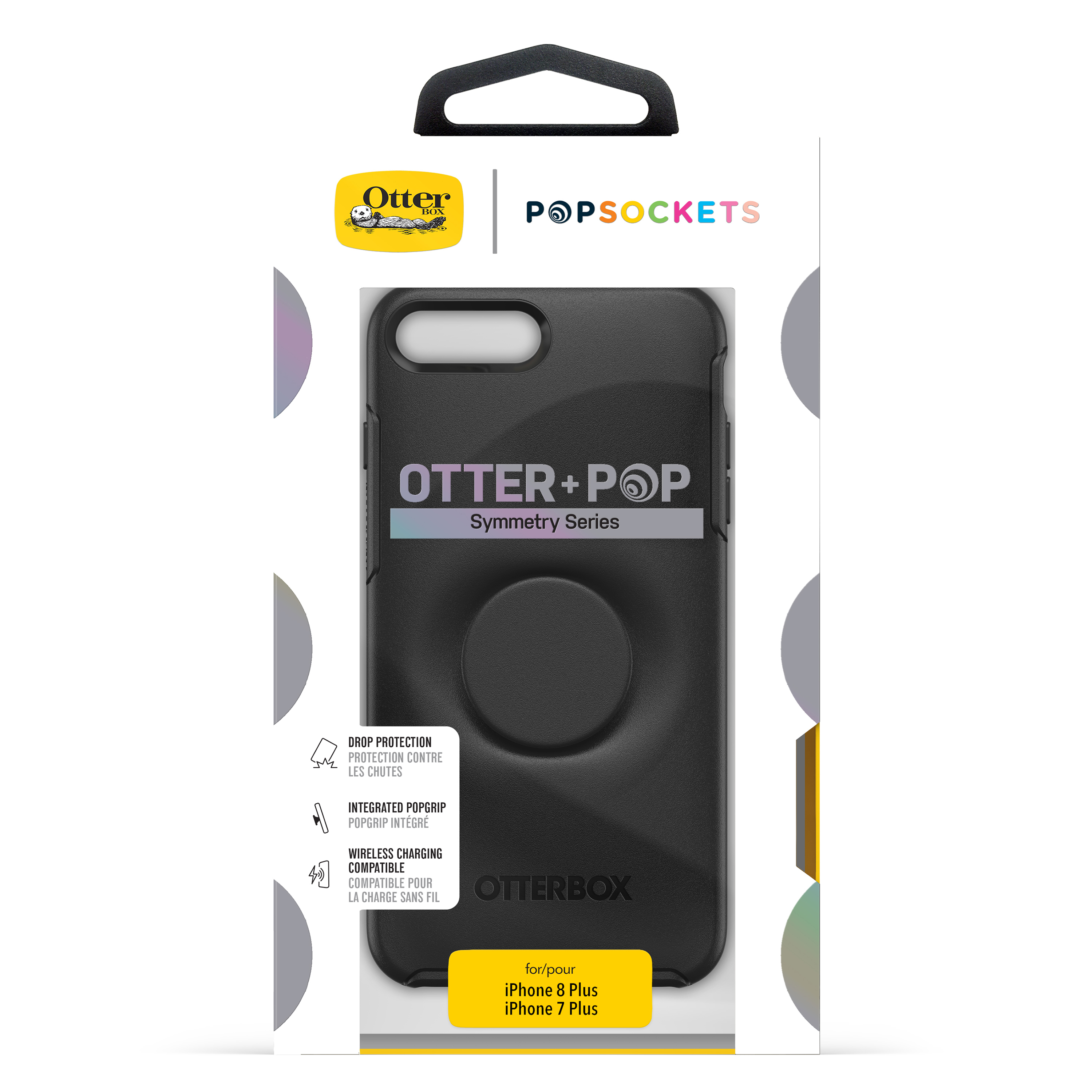 OTTERBOX Otter + Pop Symmetry, Backcover, Apple, iPhone 7 Plus, iPhone 8 Plus, Schwarz