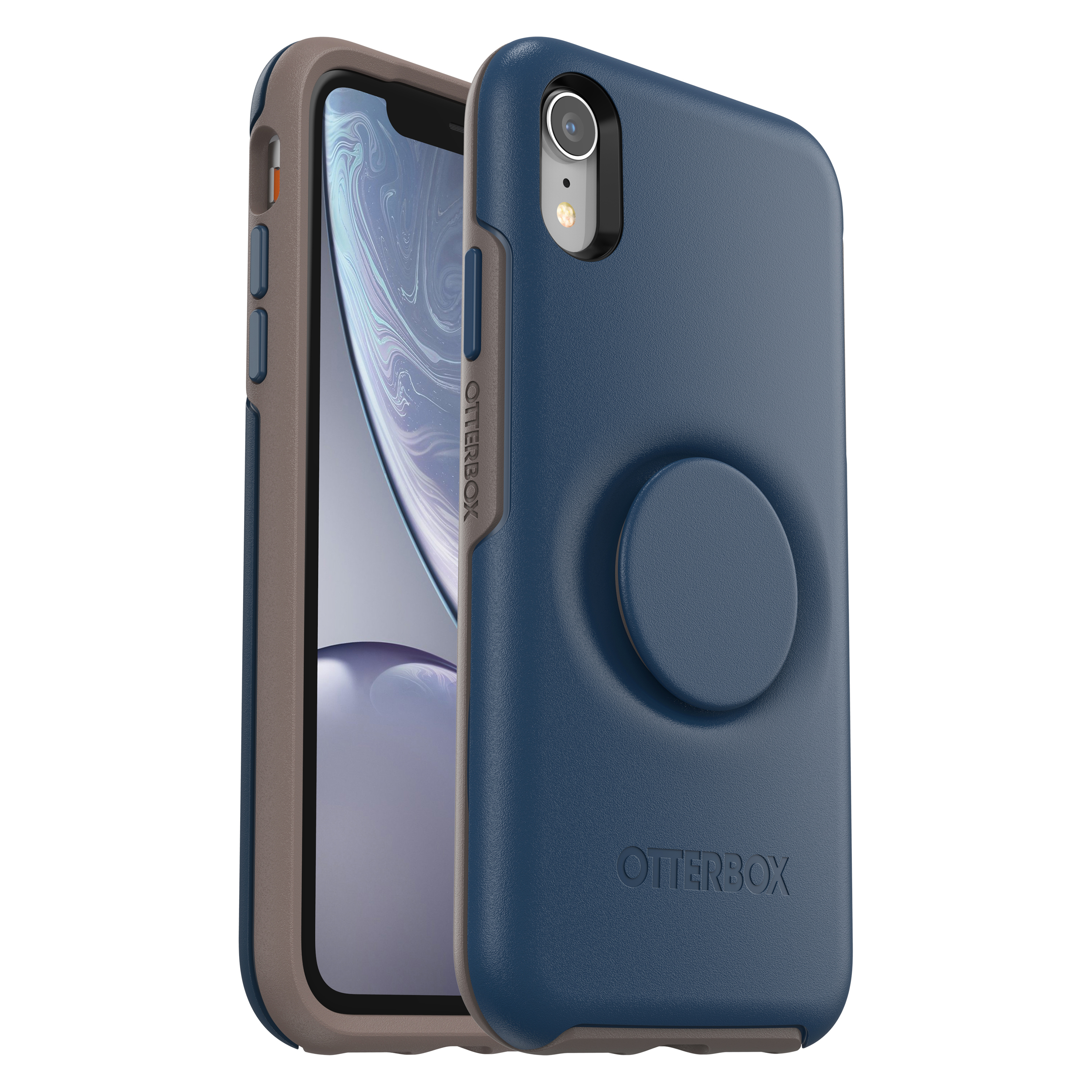 OTTERBOX Otter + Pop Symmetry, Backcover, Apple, iPhone XR, Blau