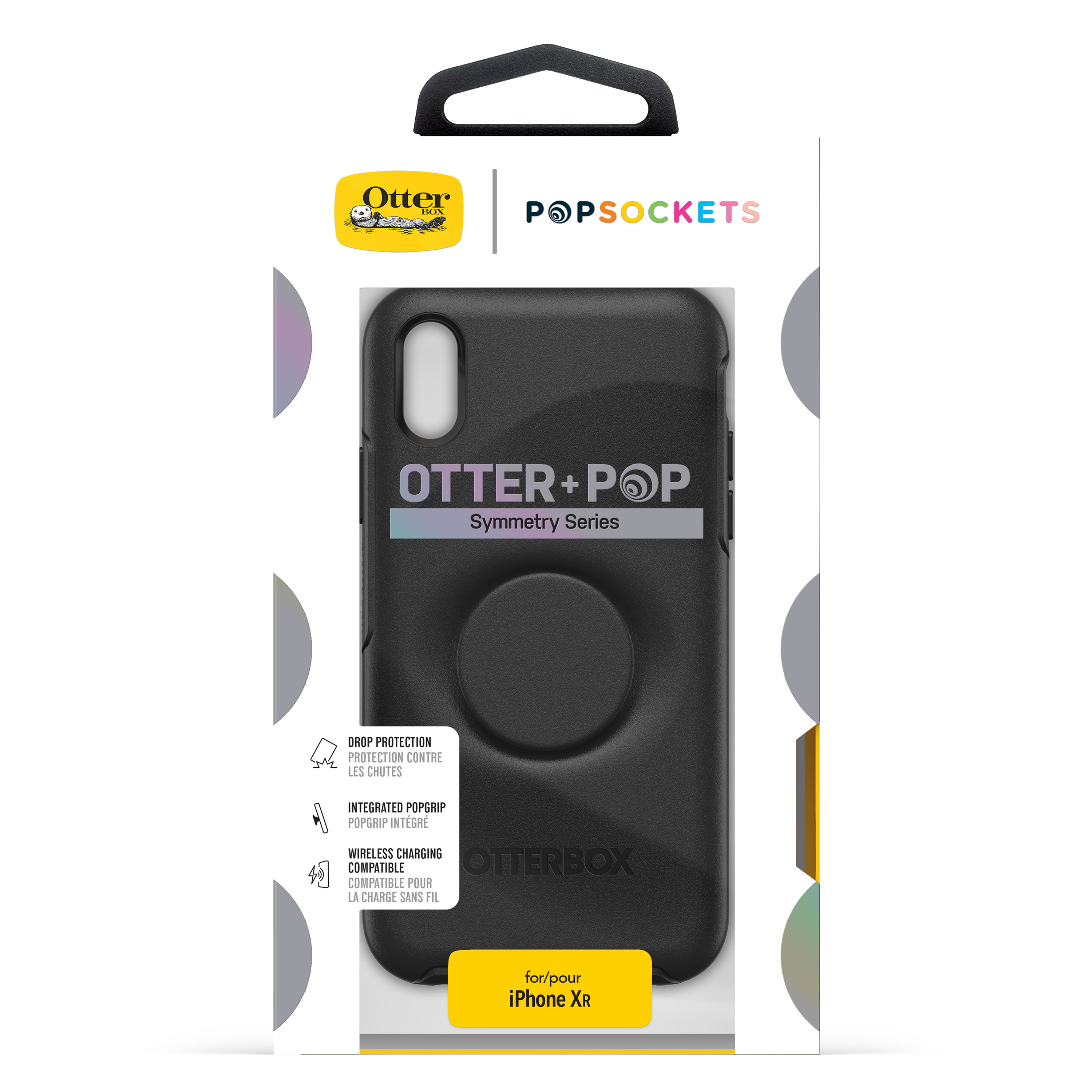 OTTERBOX Otter + Pop Symmetry, Backcover, XR, Apple, iPhone Schwarz