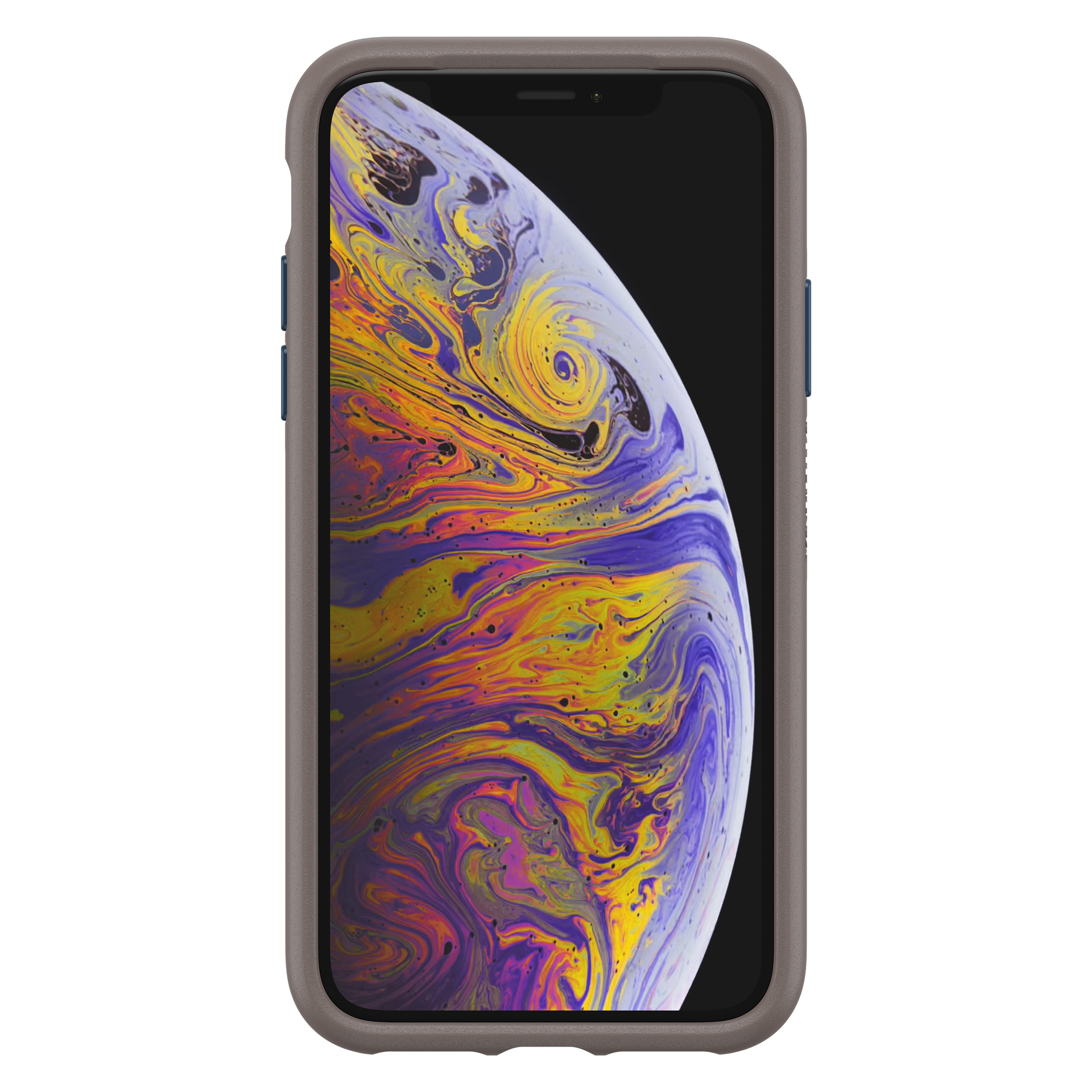 OTTERBOX Otter + Pop Symmetry, Backcover, Apple, iPhone X, iPhone XS, Blau