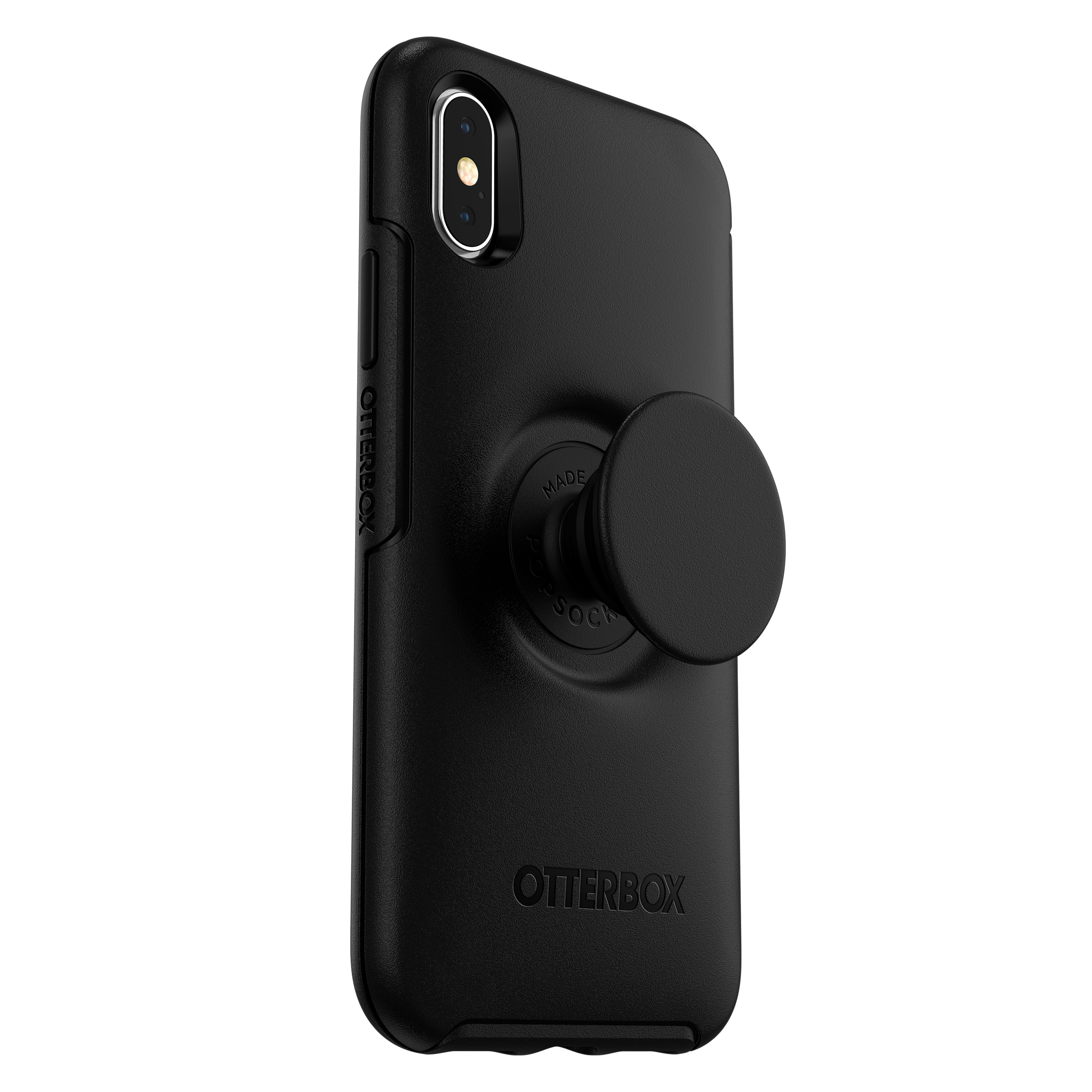OTTERBOX Otter + Pop Symmetry, Backcover, Apple, iPhone X, iPhone XS, Schwarz