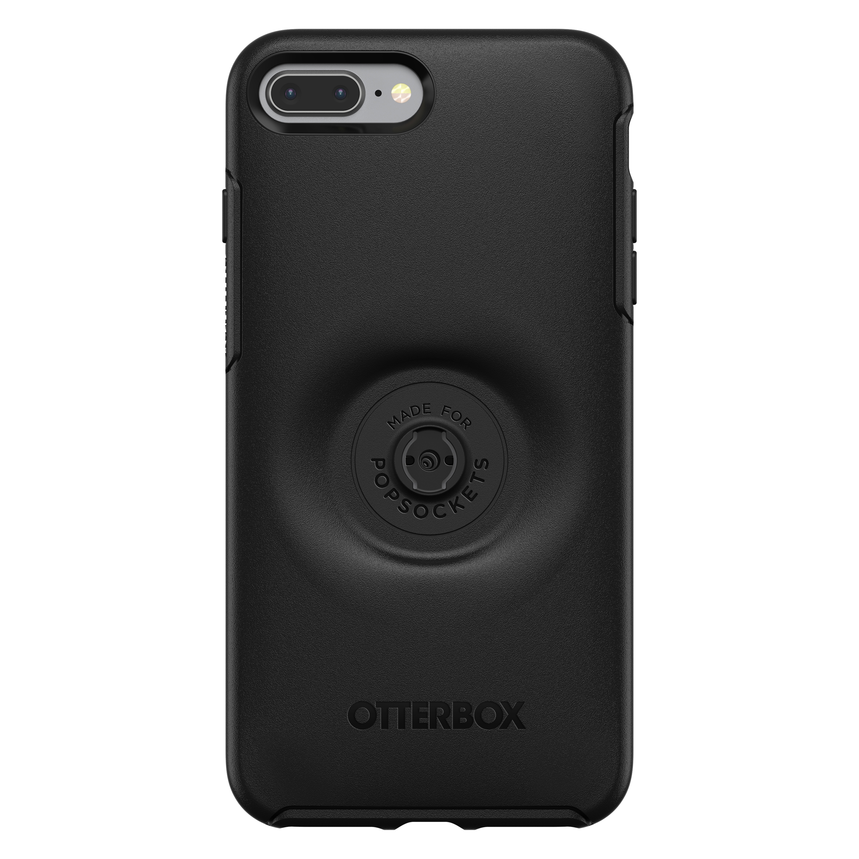 OTTERBOX Otter Plus, 8 7 iPhone + Apple, Plus, iPhone Pop Backcover, Symmetry, Schwarz