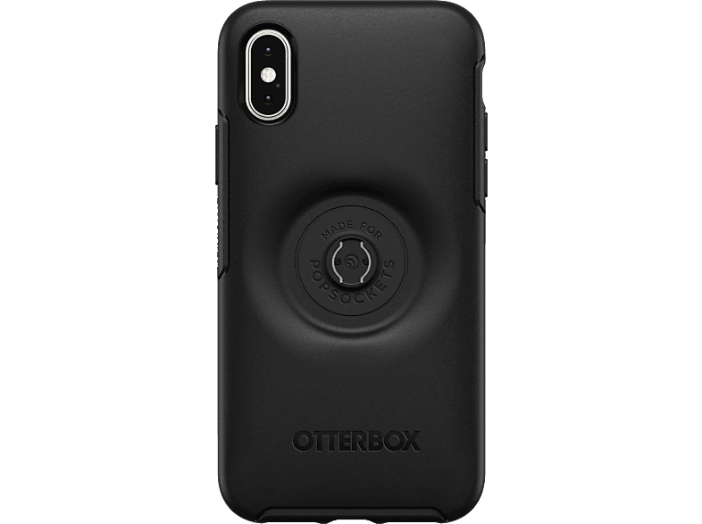OTTERBOX Otter + Pop Symmetry, Backcover, Apple, iPhone X, iPhone XS, Schwarz