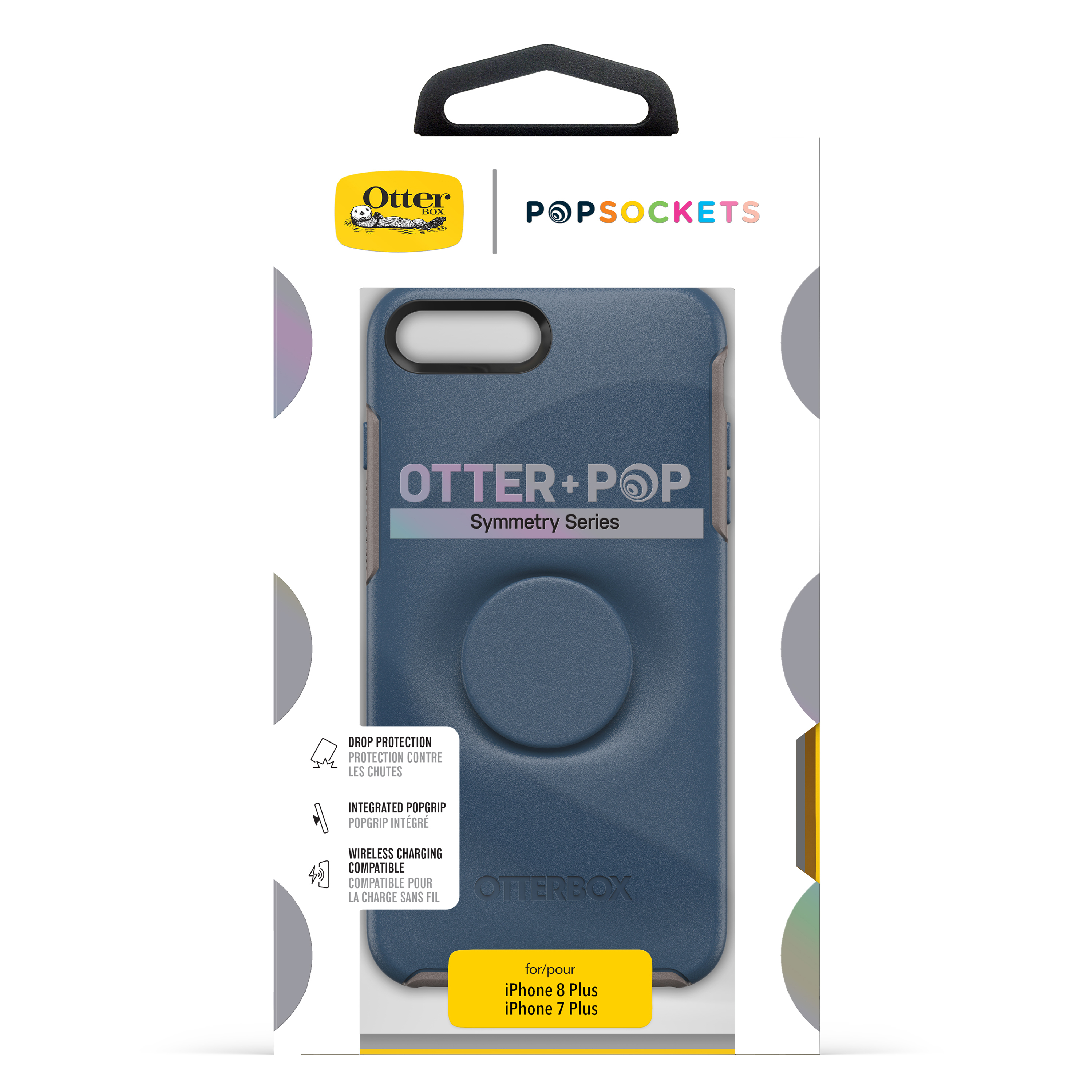 OTTERBOX Otter + Pop Symmetry, Backcover, Apple, iPhone 7 Plus, iPhone 8 Plus, Blau
