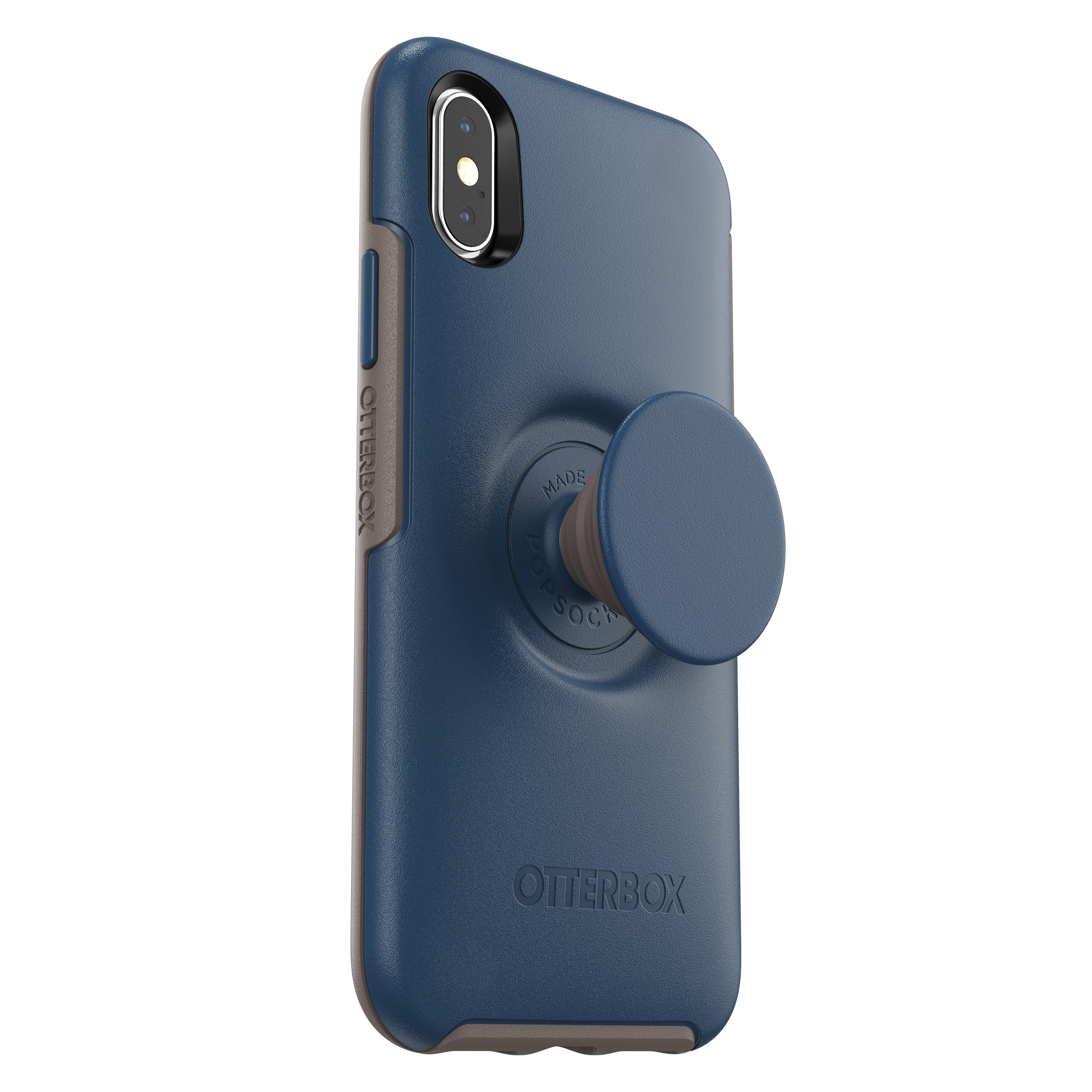 OTTERBOX Otter + Pop Symmetry, Backcover, Apple, iPhone X, iPhone XS, Blau