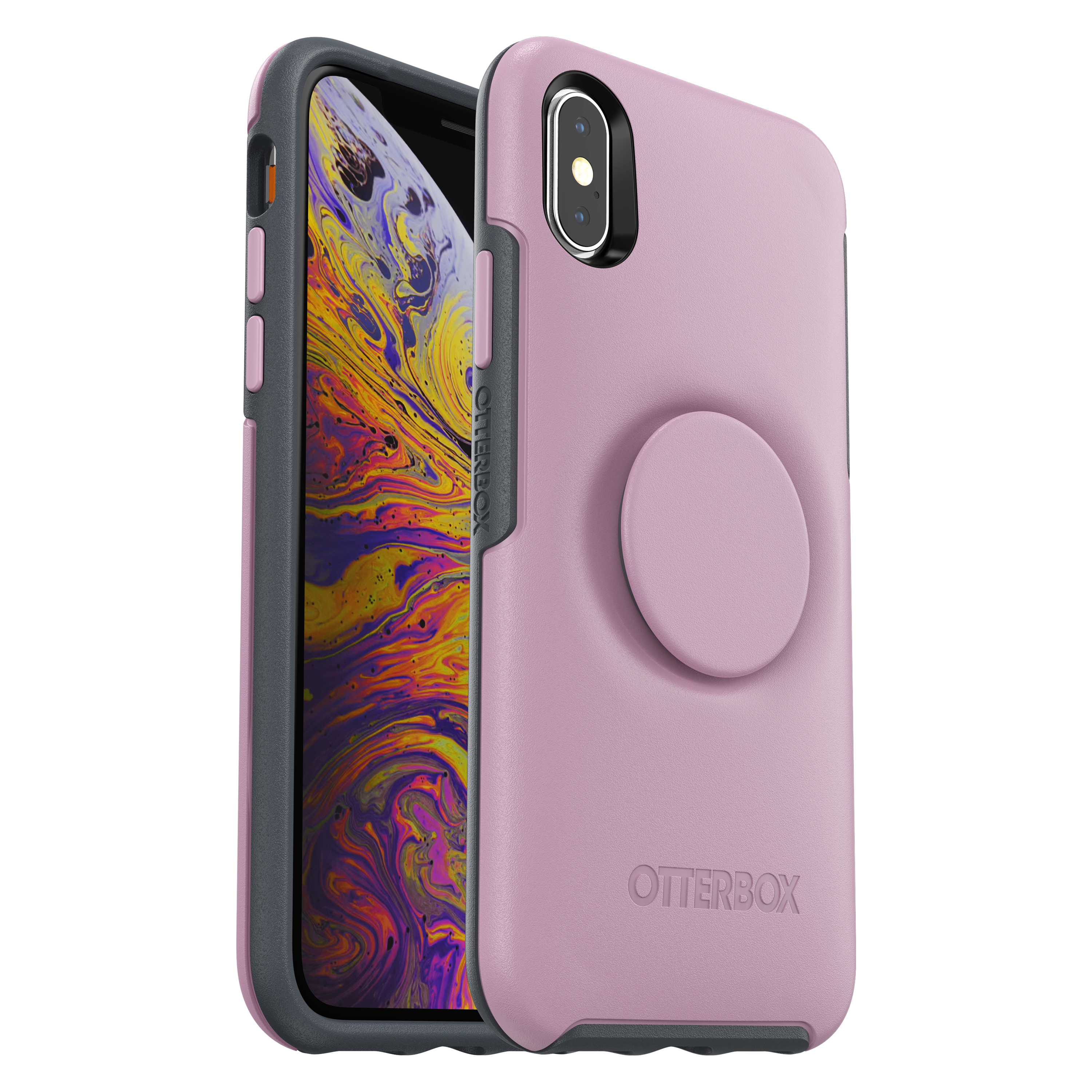 OTTERBOX Otter + Pop Symmetry, Backcover, Apple, iPhone X, iPhone XS, Pink