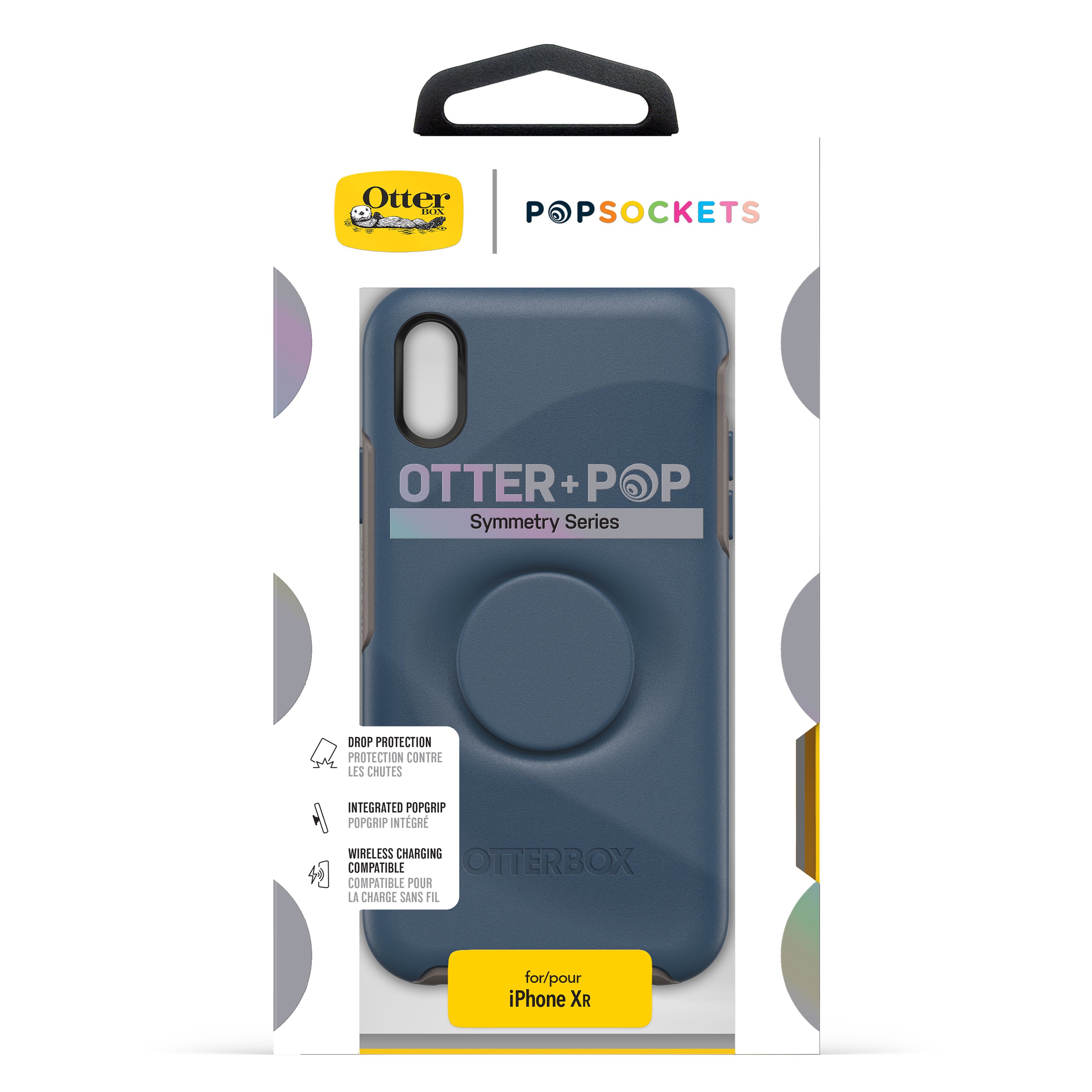 OTTERBOX Otter + Pop Symmetry, Backcover, Apple, iPhone XR, Blau