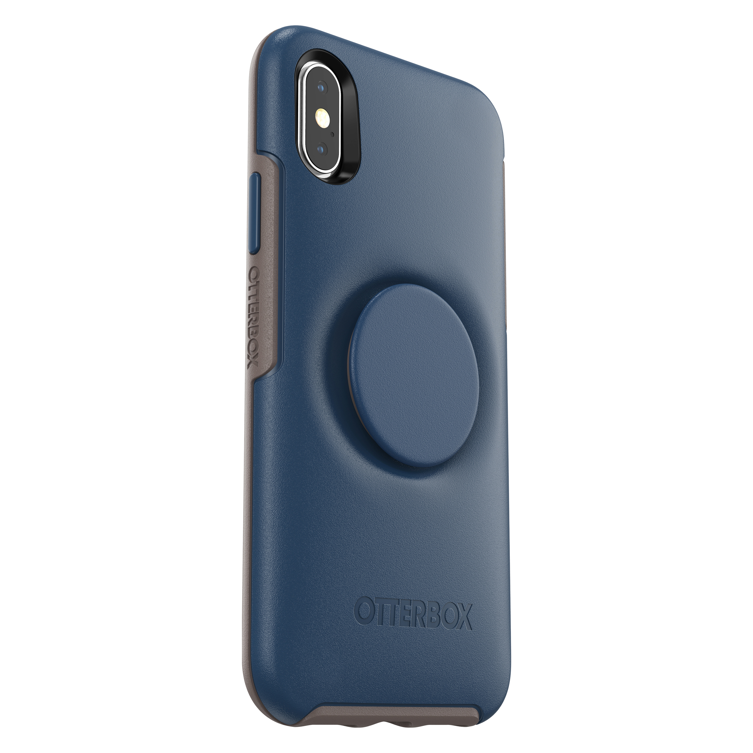 OTTERBOX Otter + Pop Symmetry, Backcover, Apple, iPhone X, iPhone XS, Blau