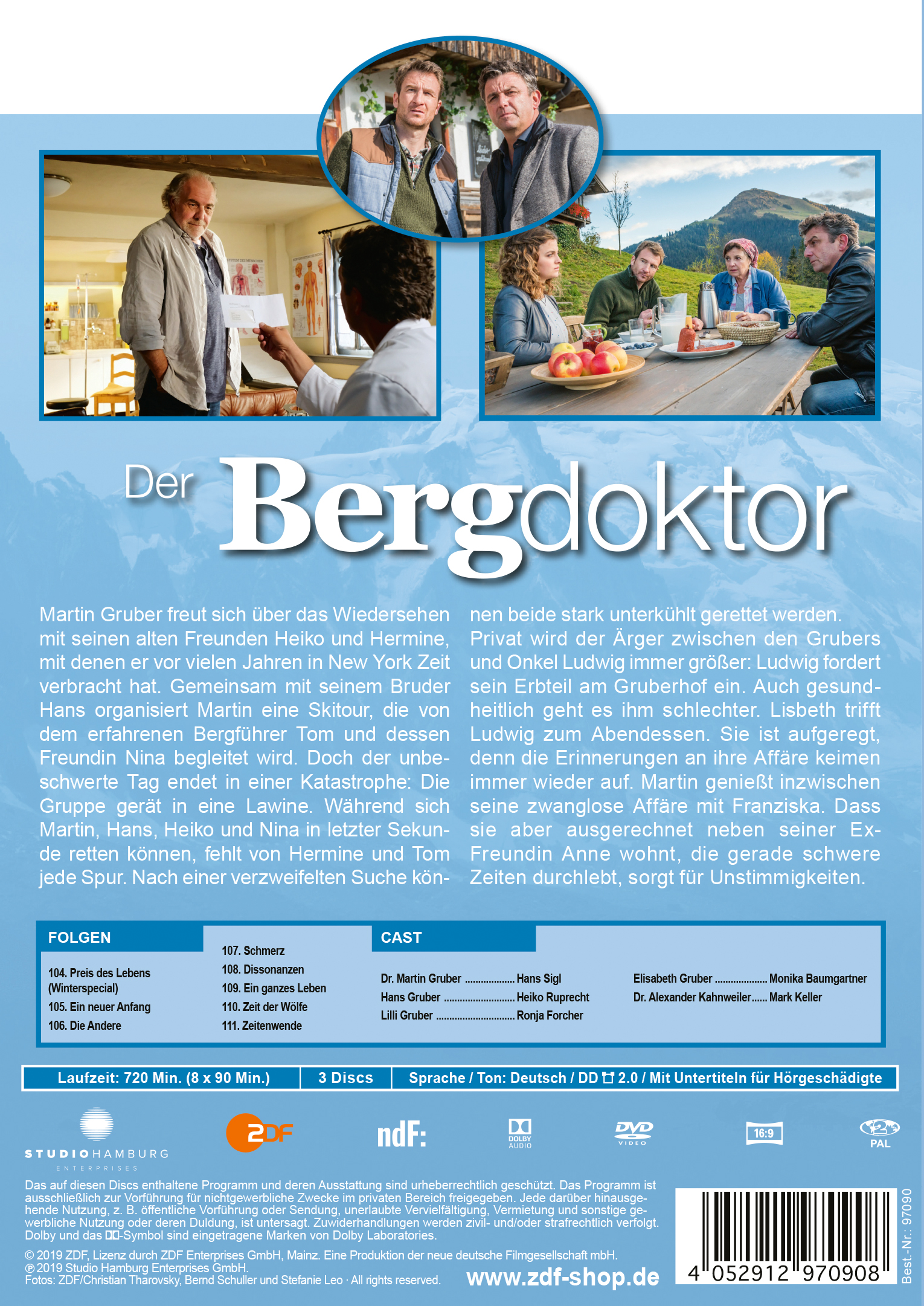 DVD-Cover mit Schauspielern. Text auf Deutsch. Weißer Hintergrund.